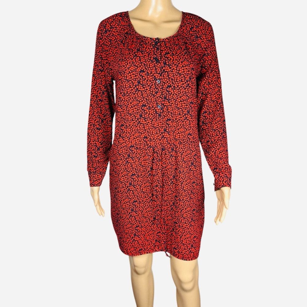 Gap Gap Soft Tie Shirtdress In Cherries Size XS Size XS / US 0-2 / IT 36-38 - 2 Thumbnail