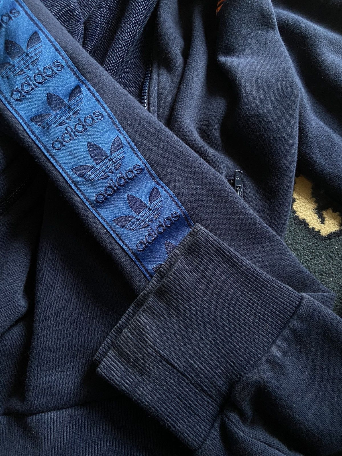 Adidas Adidas Originals Track Jacket – Navy Blue with tape Size US L / EU 52-54 / 3 - 3 Thumbnail