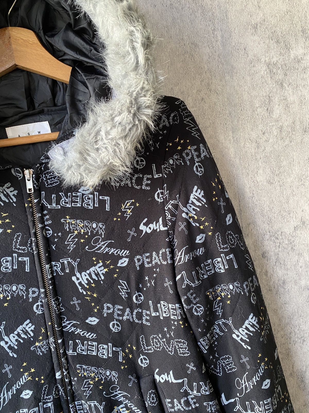 Arrow Arrow ARW Japan Fullprint Design Fur Hoodie Size US M / EU 48-50 / 2 - 6 Thumbnail