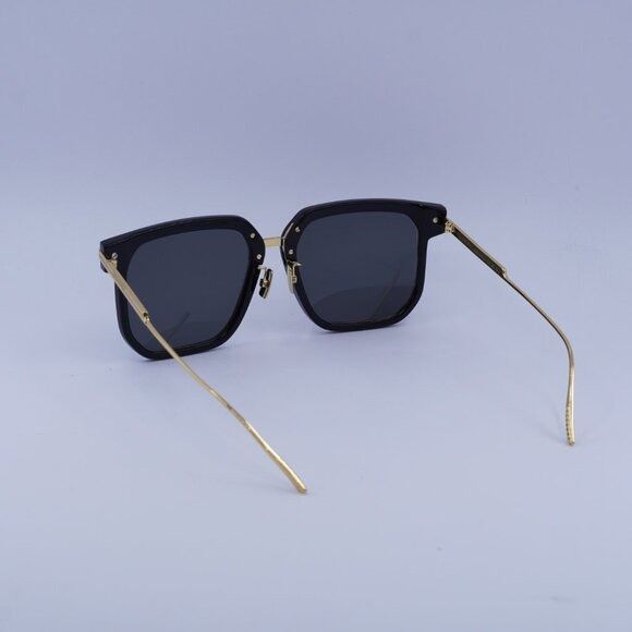 Bottega Veneta Bottega Veneta BV1083SA 001 Sunglasses Black/Gold Square Fra Size ONE SIZE - 5 Thumbnail