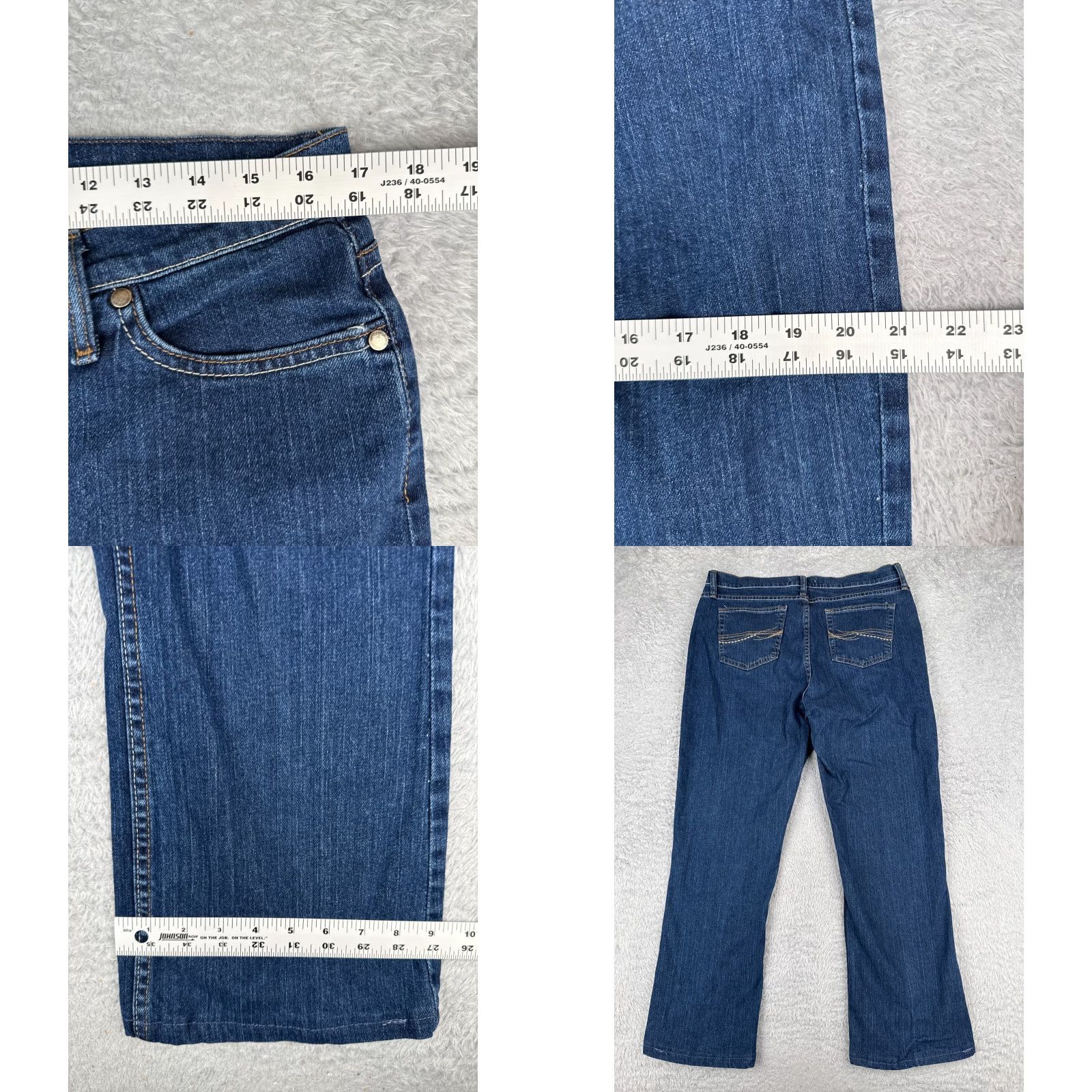 Wrangler Wrangler Jeans Women 14 Blue Bootcut Denim As Real As Cotton Blend Mid 34x28 Size 36" / US 14 / IT 50 - 9 Thumbnail