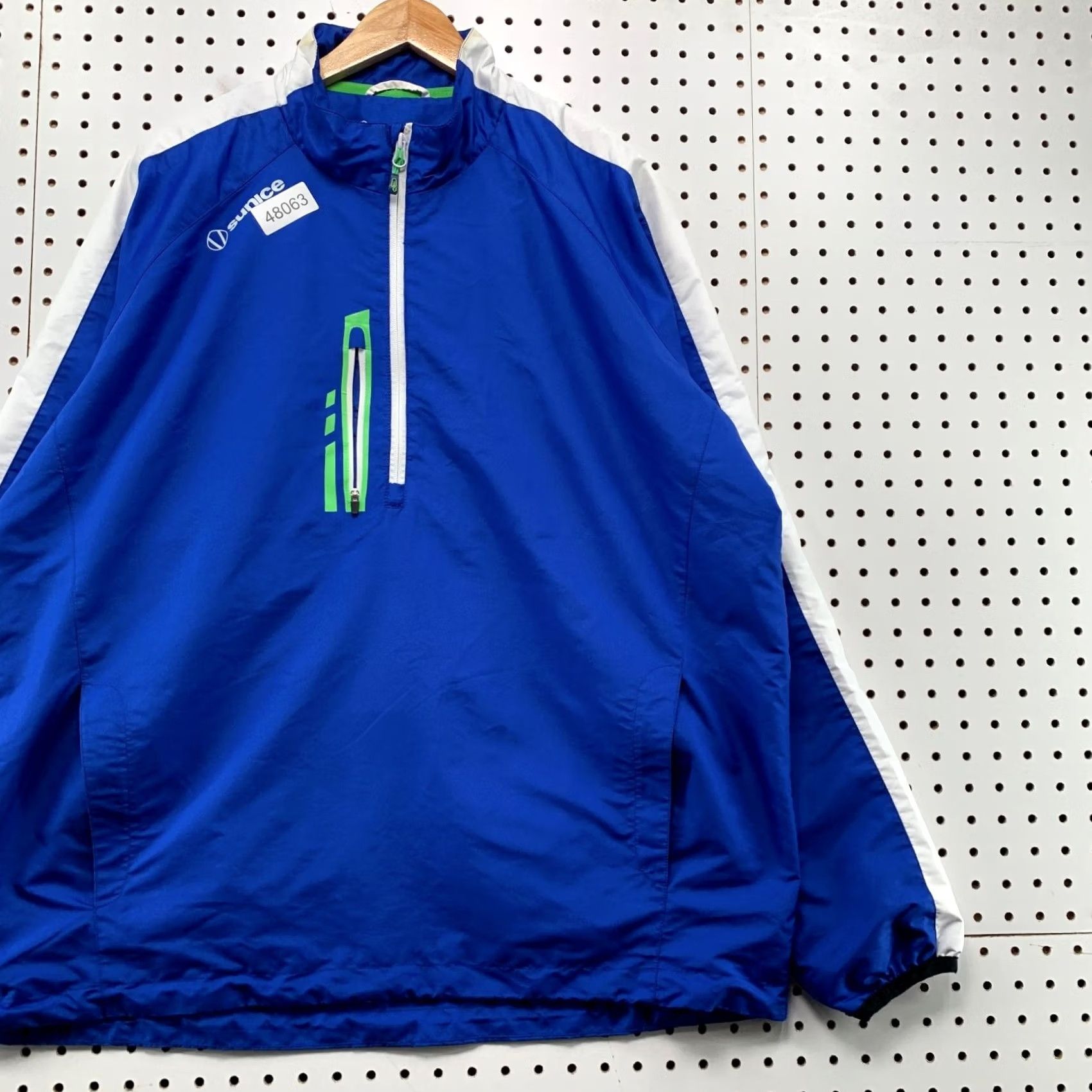Vintage Sunice Golf Windbreaker Jacket Mens XL Blue Lightweight 1/2 Zip Pullover Windbreaker Jacket Size US XL / EU 56 / 4 - 6 Thumbnail
