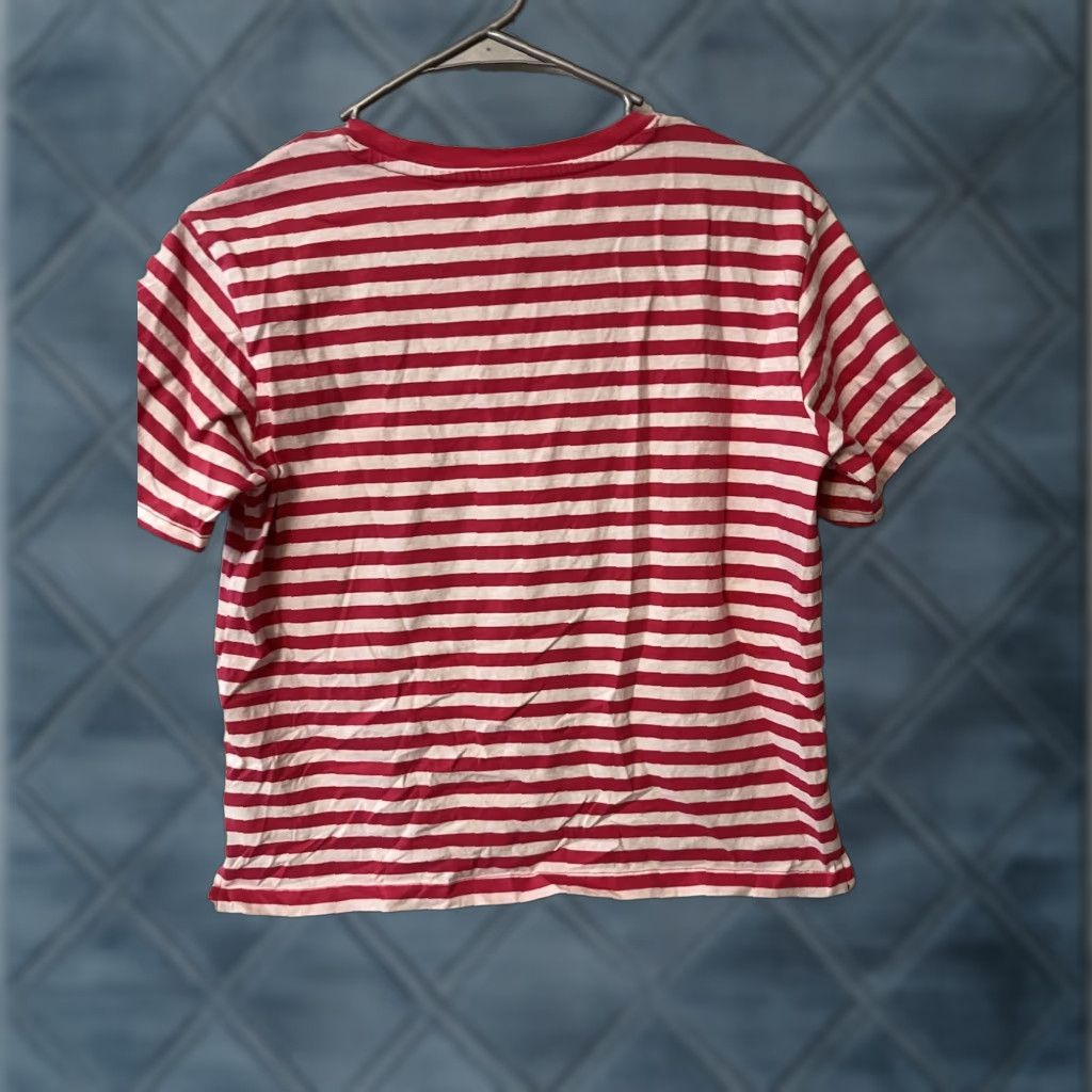 Vintage Free Assembly Pink Striped Tee Shirt Women's Small T-Shirt Size S Size S / US 4 / IT 40 - 1 Thumbnail