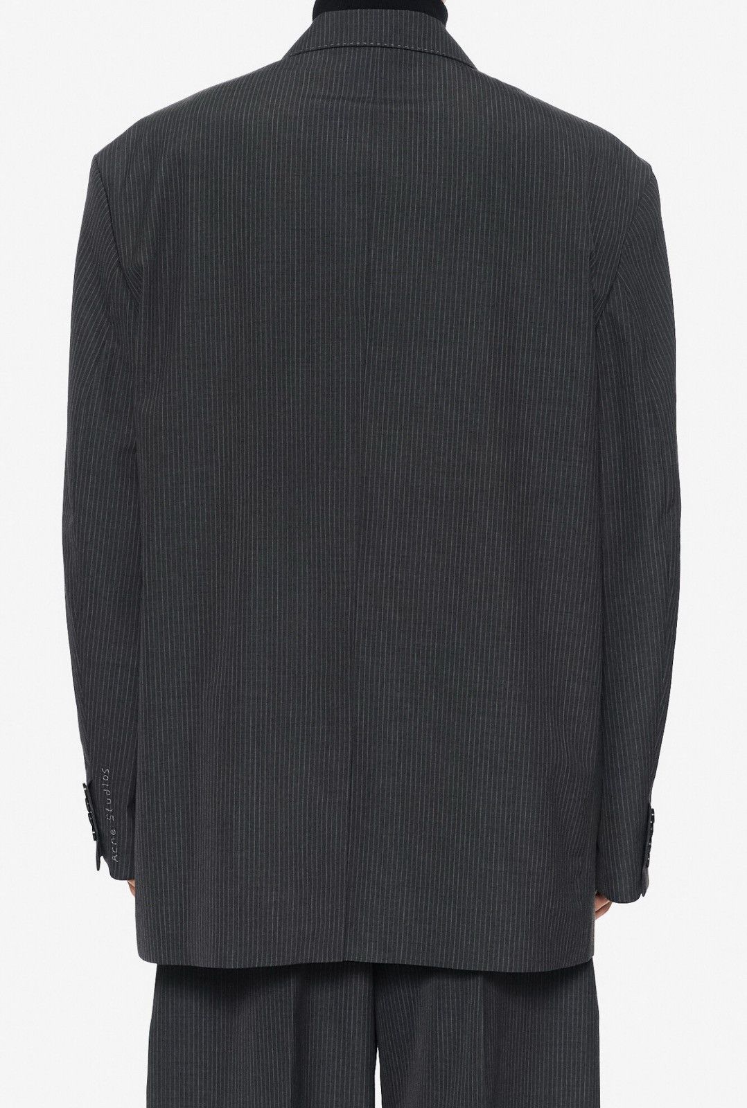 Acne Studios Last Acne Studios Pinstriped Oversized Monobreast Blazer Size US L / EU 52-54 / 3 - 2 Thumbnail
