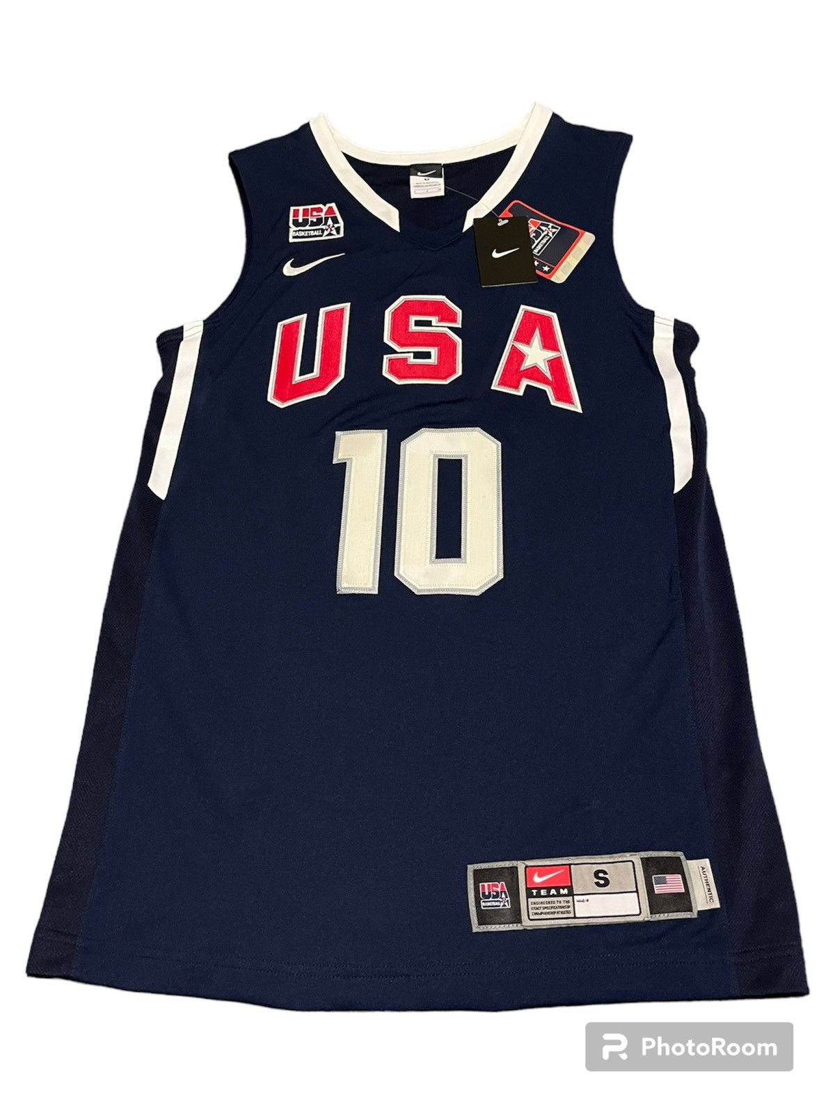 image of S Nike 2010 Kobe Bryant 10 Usa Olympic Jersey Team Y2K Nba in Blue, Men's (Size Small)