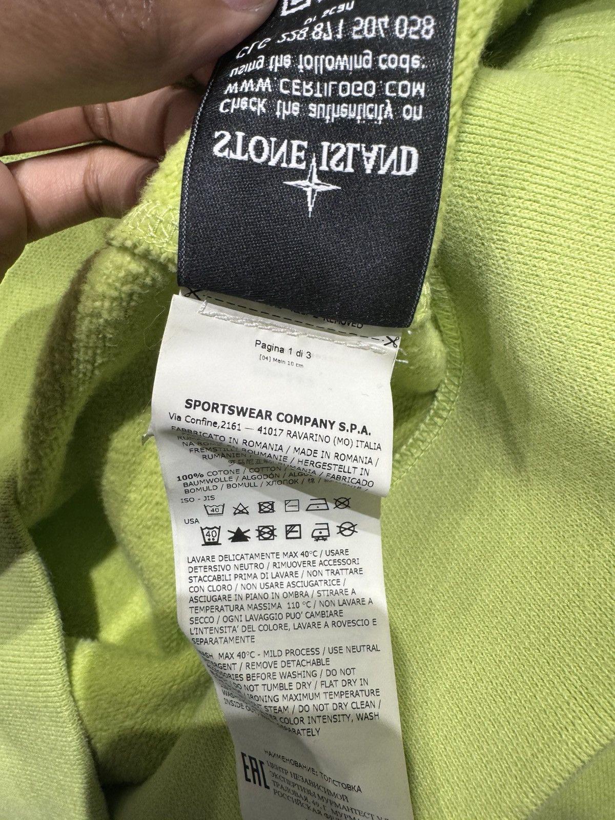Stone Island Stone Island Hoodie Size US L / EU 52-54 / 3 - 6 Thumbnail