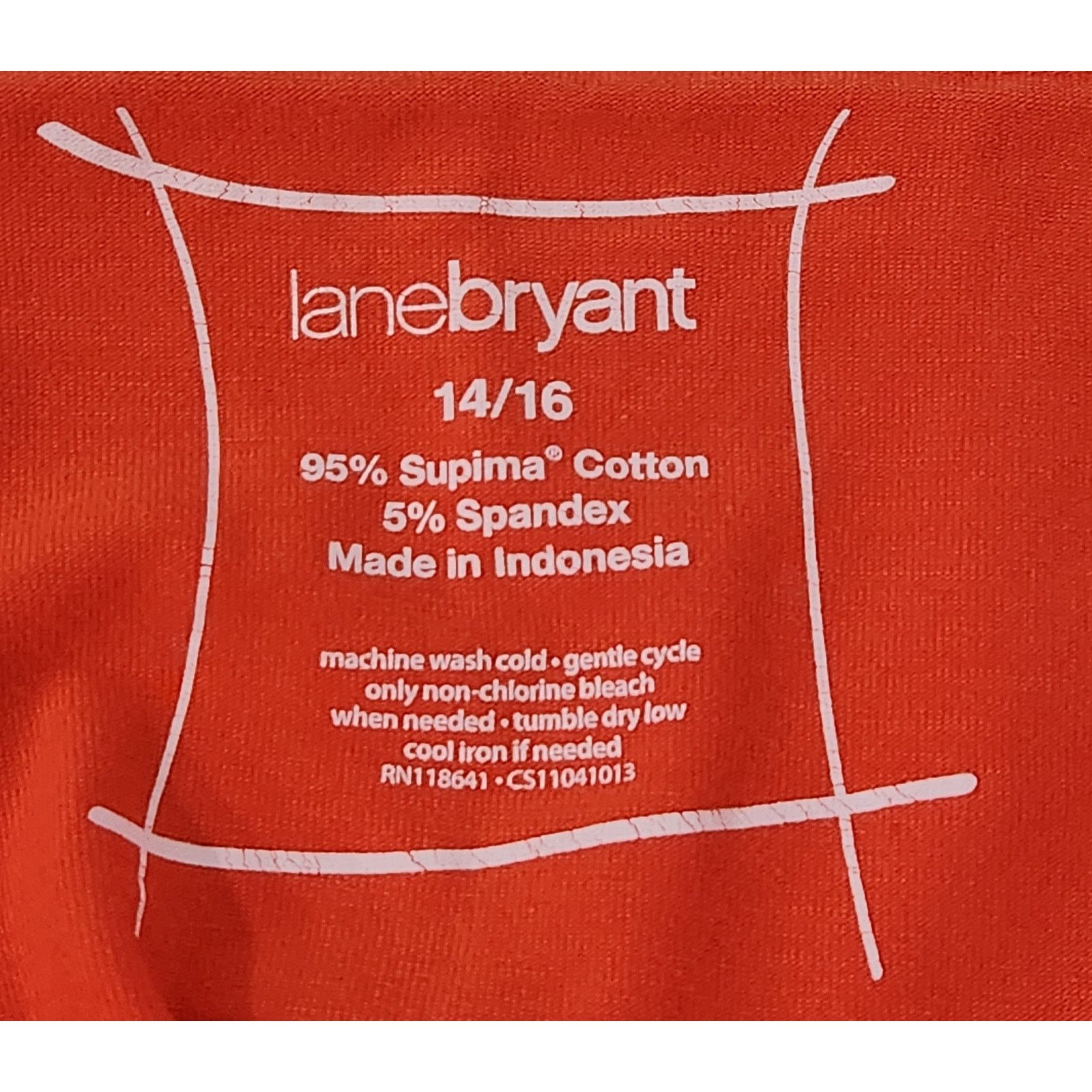 Other Lane Bryant Orange Adjustable Spaghetti Strap Tank Top 14 16 Size XL / US 12-14 / IT 48-50 - 4 Thumbnail