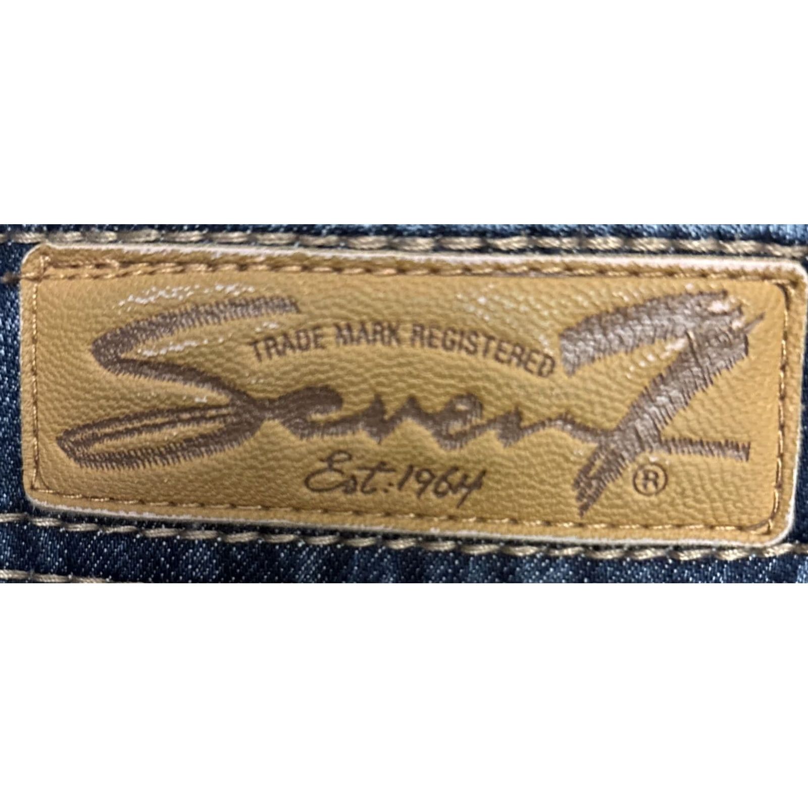 Vintage Seven7 Jeans Bootcut Denim 5-Pocket Stretch Blue 30x32 Womens Size 6 Regular Sit Rise 7" Vintage No Size 28" / US 6 / IT 42 - 8 Thumbnail