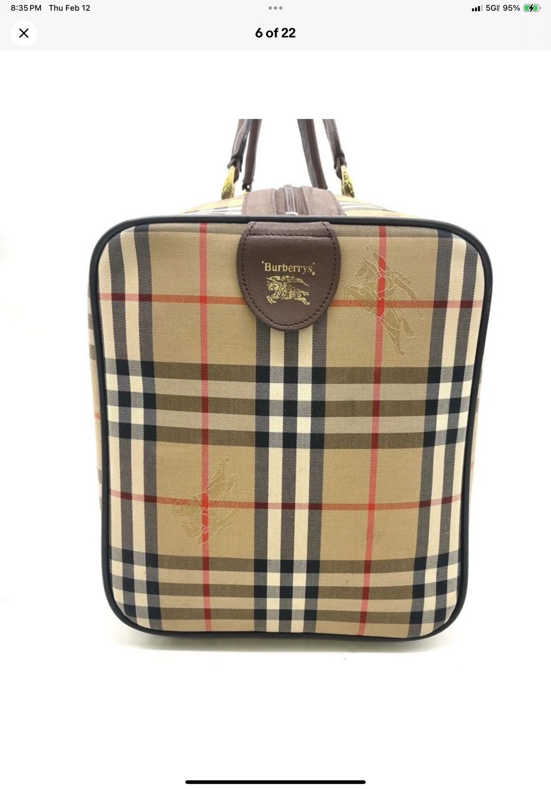 Burberry 🧳🧳🧳Vintage BURBERRY🧳🧳🧳!!! Boston style bag 45 Nova Check Size ONE SIZE - 6 Thumbnail