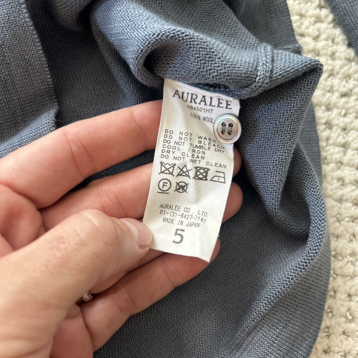 Auralee Wool Cardigan Size US L / EU 52-54 / 3 - 3 Thumbnail