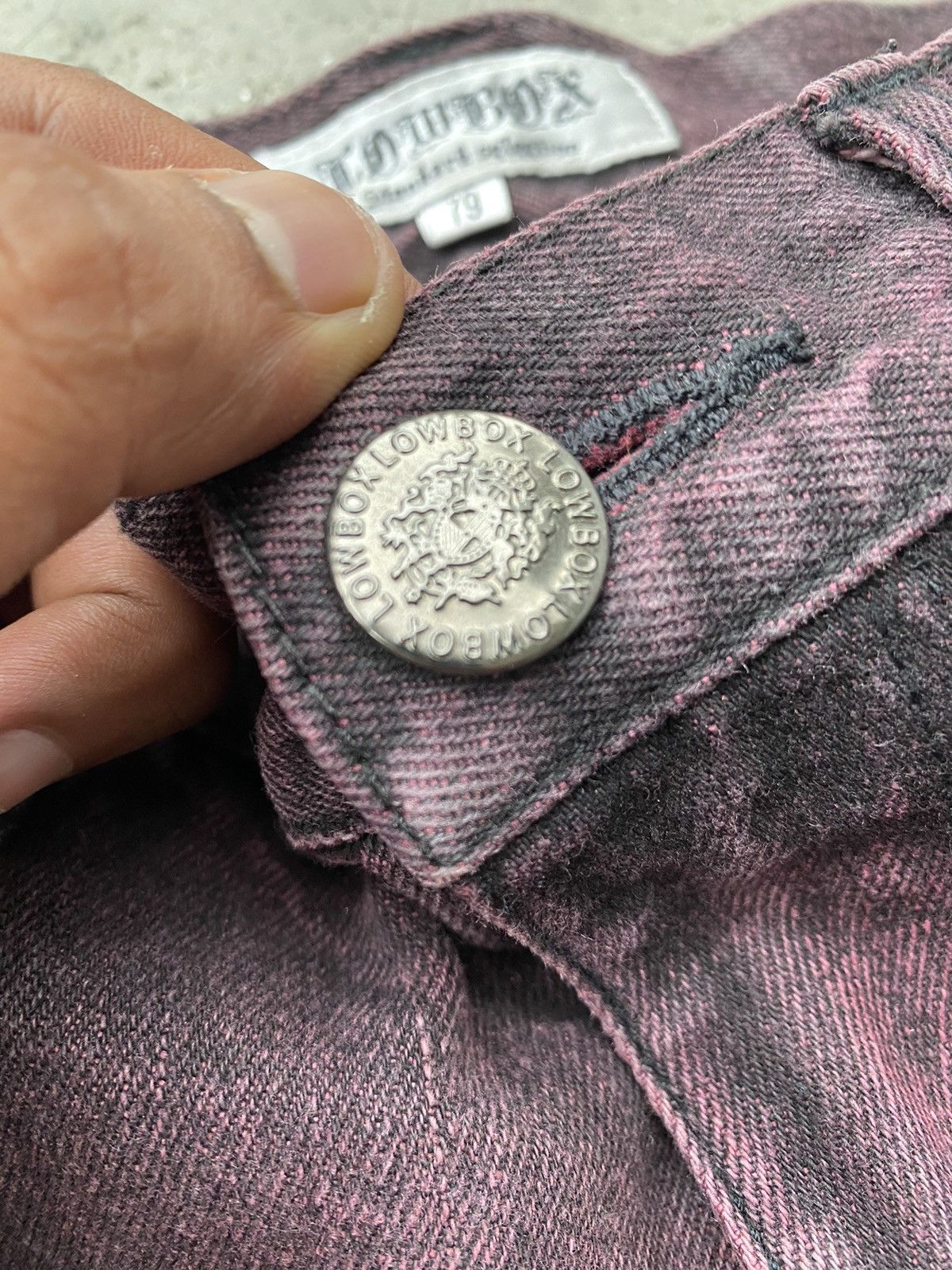 Seditionaries Lowbox Archival Seditionaries Red Wine Acid Washed Jeans Size US 32 / EU 48 - 6 Thumbnail