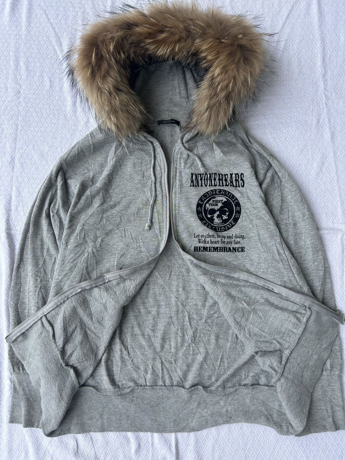 Japanese Brand Sly bomber fur hoodie skull ifsixwasnine lgb Size US L / EU 52-54 / 3 - 3 Thumbnail