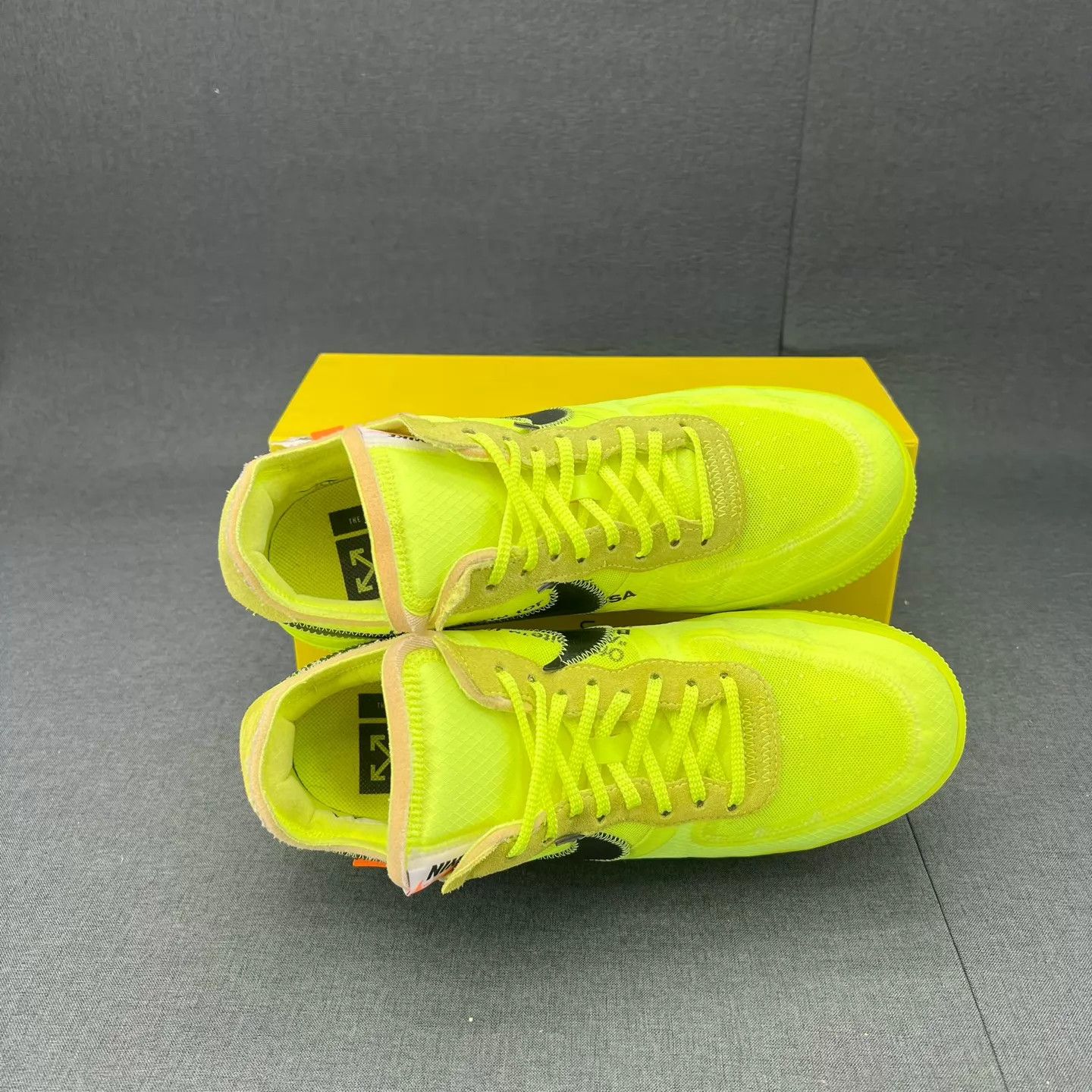 Nike AF1 Volt Green 44.5, like new, with box Size US 10.5 / EU 43-44 - 5 Thumbnail