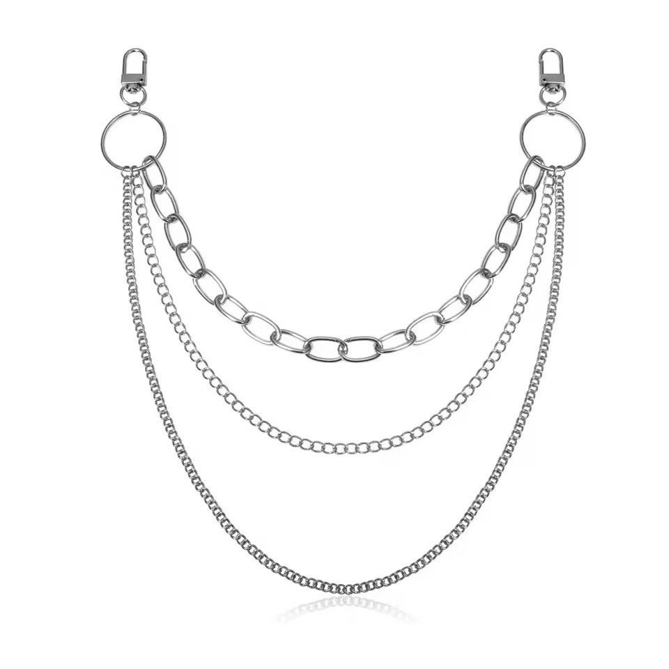 Jewelry MULTI-Layer Charm Pant Chain • Cyber Y2K Grunge Size ONE SIZE - 5 Thumbnail