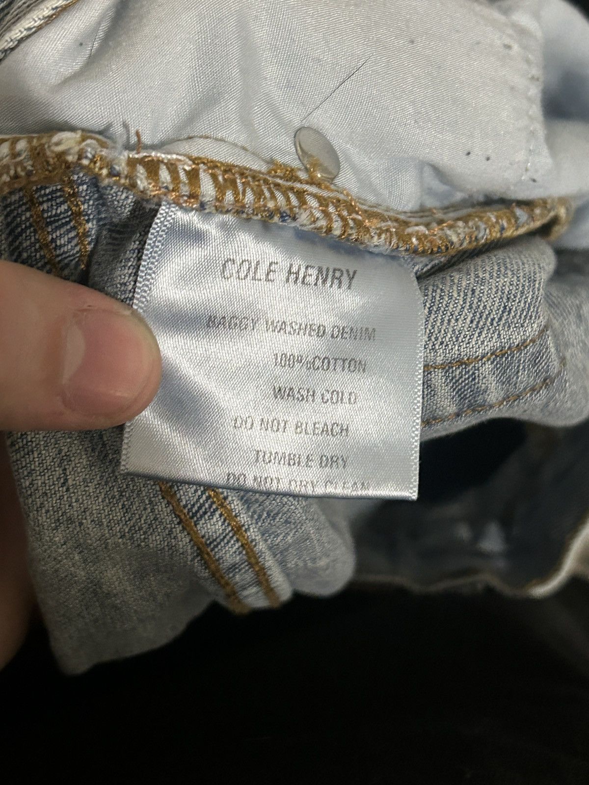 Cole Henry Cole Henry Baggy Washed Denim Size US 30 / EU 46 - 6 Thumbnail