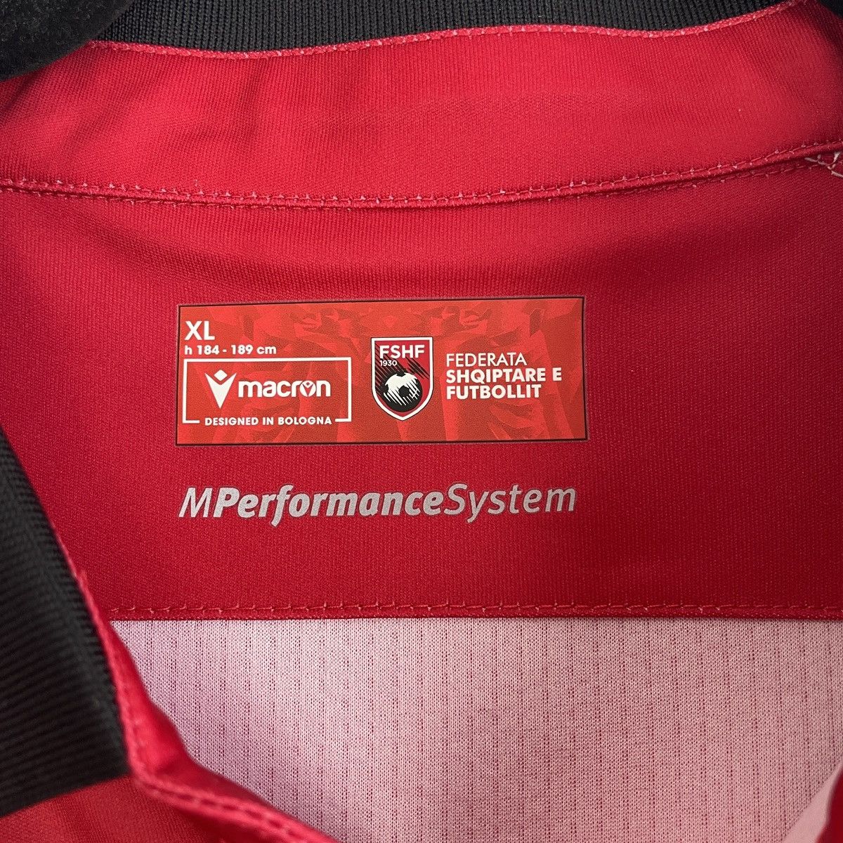 Macron Albania Authentic Home Jersey Shirt Men Euro 2024 size XL Size US XL / EU 56 / 4 - 4 Thumbnail