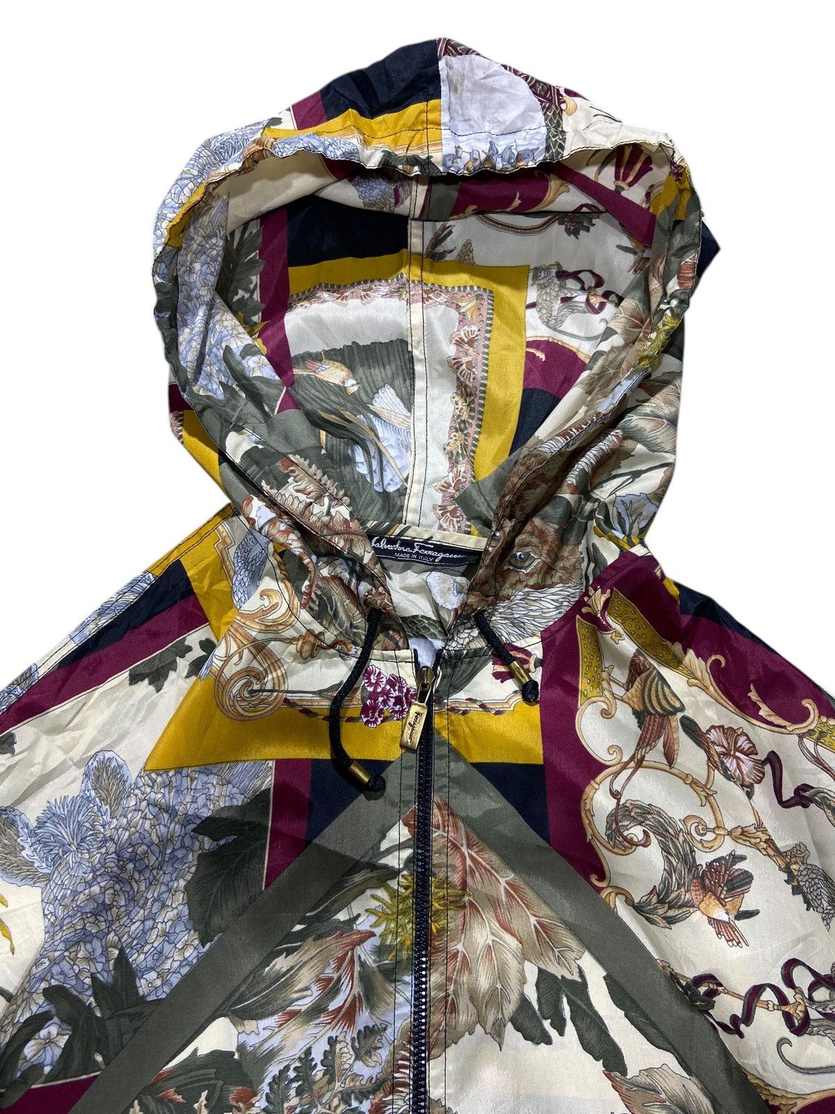 Salvatore Ferragamo Vintage Salavatore Ferragamo Full Print jacket Silk Size US L / EU 52-54 / 3 - 3 Thumbnail