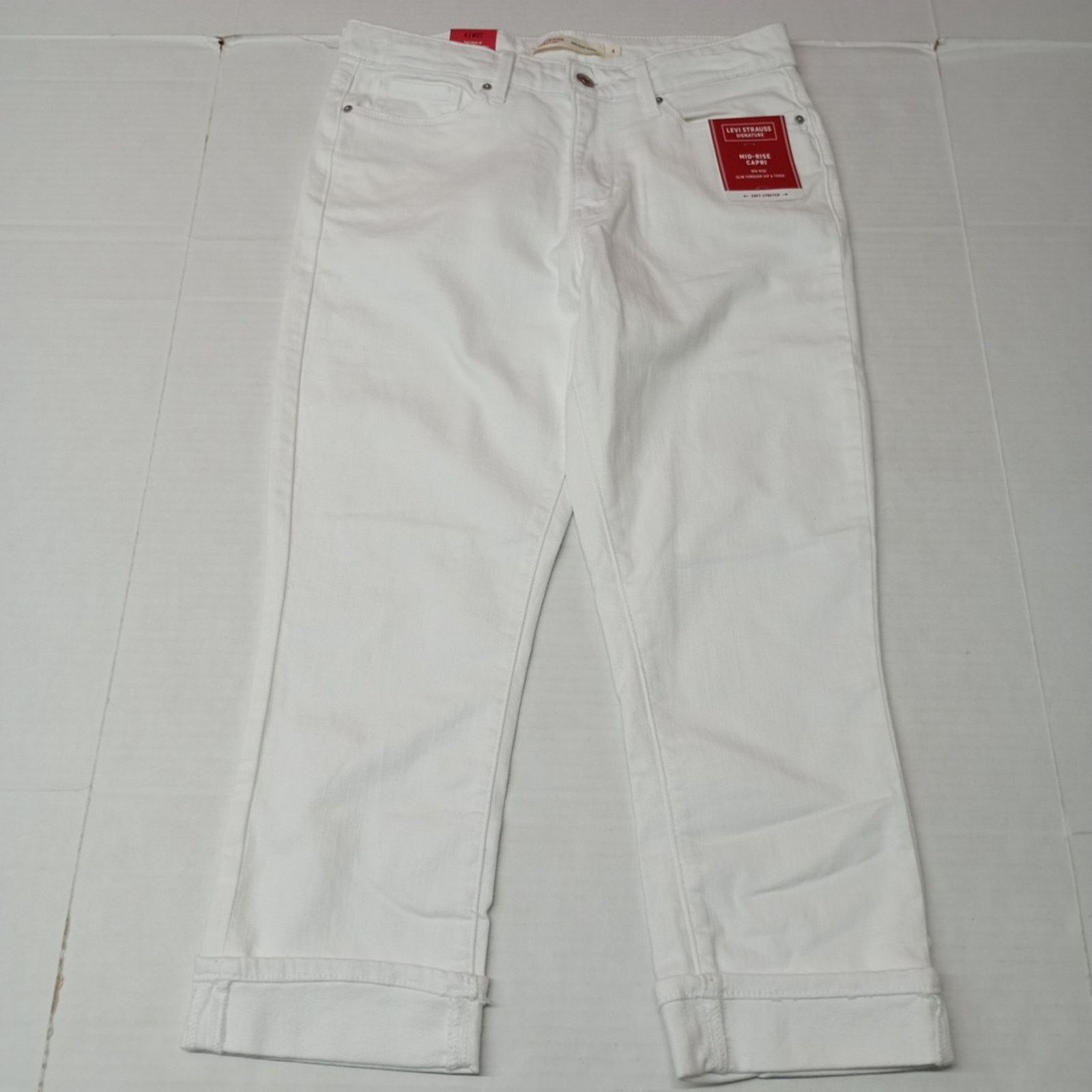 Levi's Levi's Signature Mid-Rise Capris Women's Size 4 Waist 27" Size 27" / US 4 / IT 40 - 1 Thumbnail