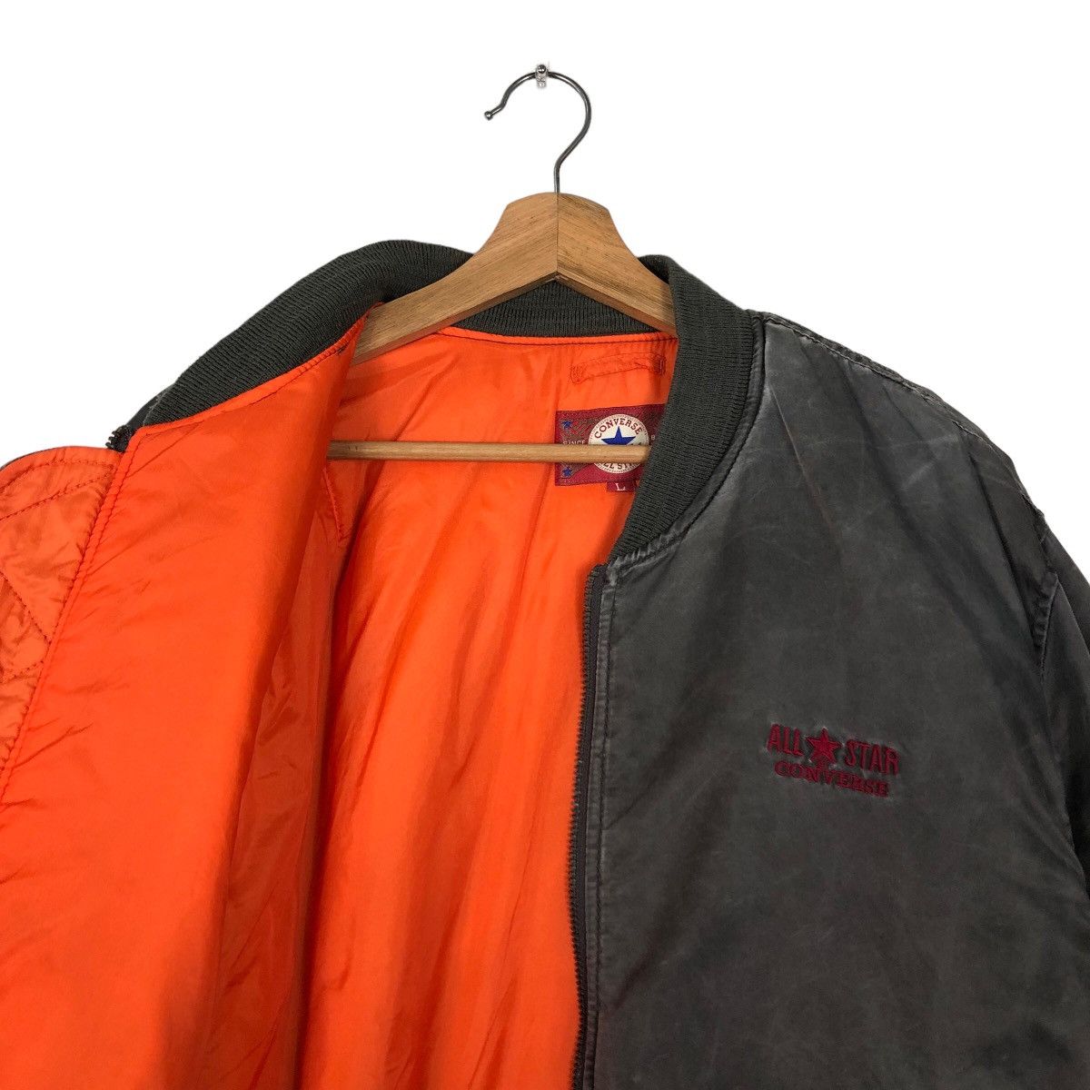 Converse 🔥90’s Riot Riot Converse All Star Boston Mass Bomber Jacket Size US L / EU 52-54 / 3 - 10 Thumbnail