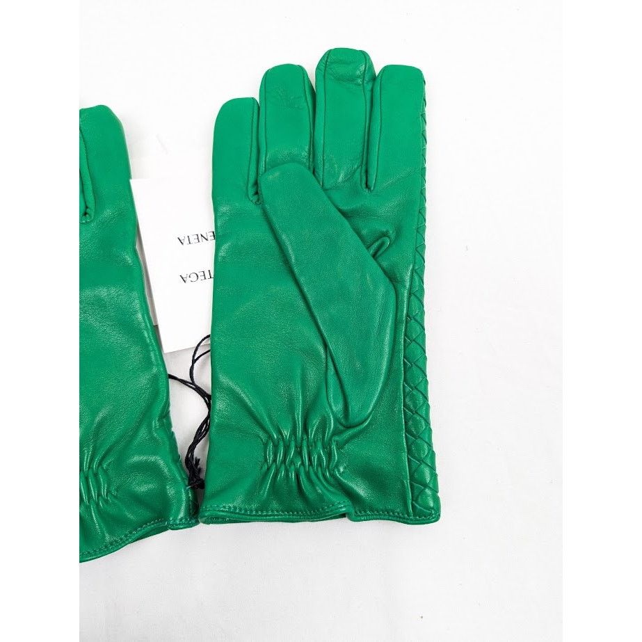 Bottega Veneta o1rshd1 Size : 9 / Nappa Intrecciao Leather Gloves Size ONE SIZE - 8 Thumbnail