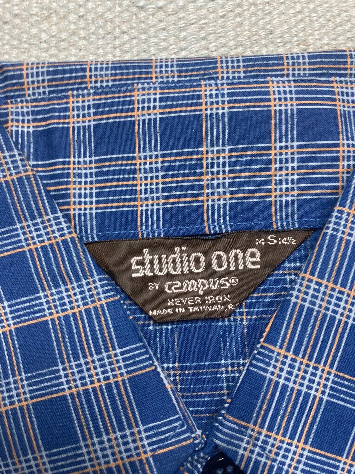 Vintage Vtg 1970s button shirt campus DEADSTOCK dagger collar small Size US S / EU 44-46 / 1 - 5 Thumbnail