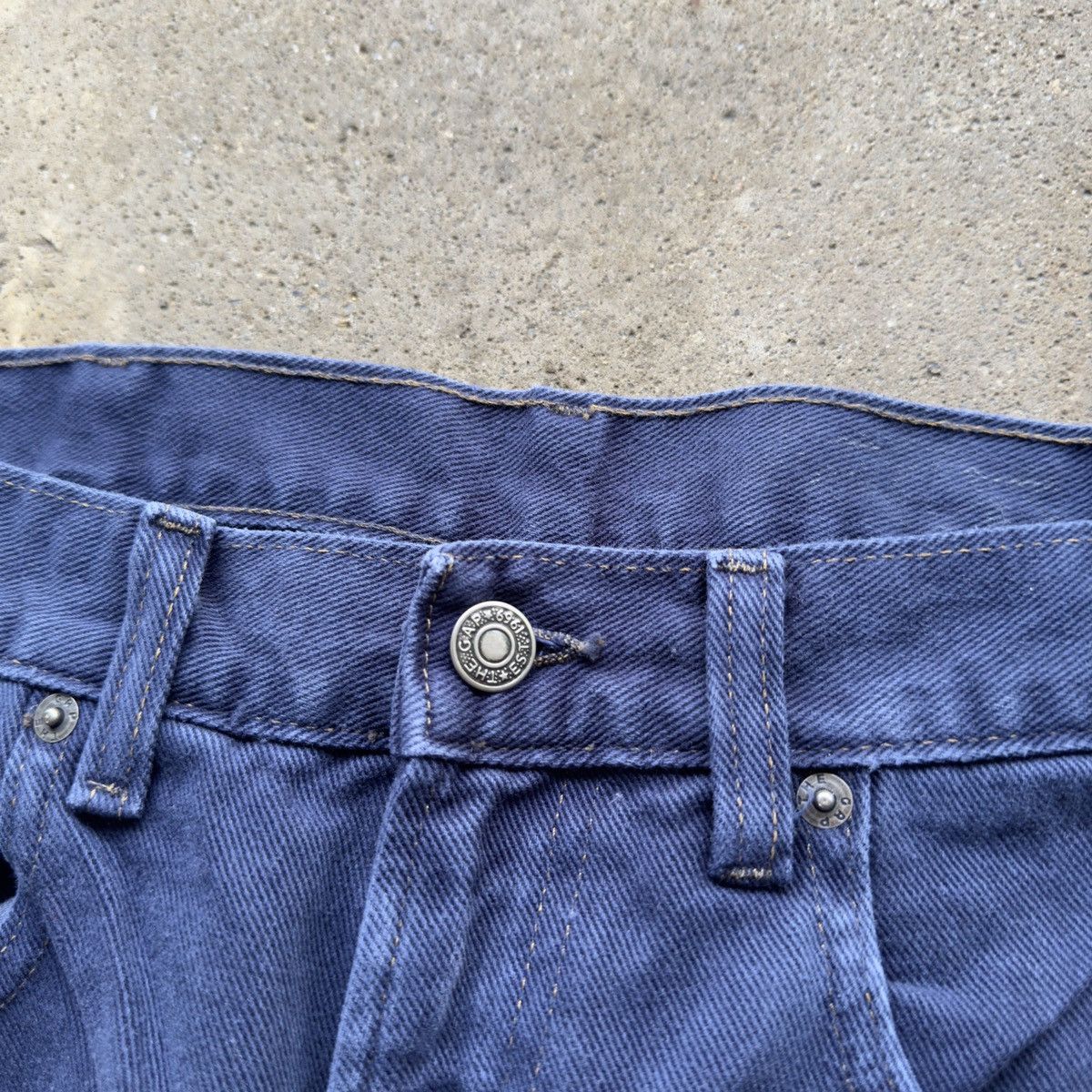 Gap VINTAGE GAP DARK BLUE DENIM SKATER JEANS 31x32 Size US 31 - 3 Thumbnail