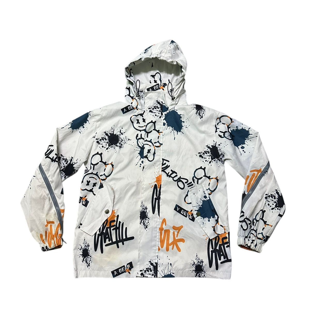 Japanese Brand over zipper jacket hooded Size US L / EU 52-54 / 3 - 6 Thumbnail