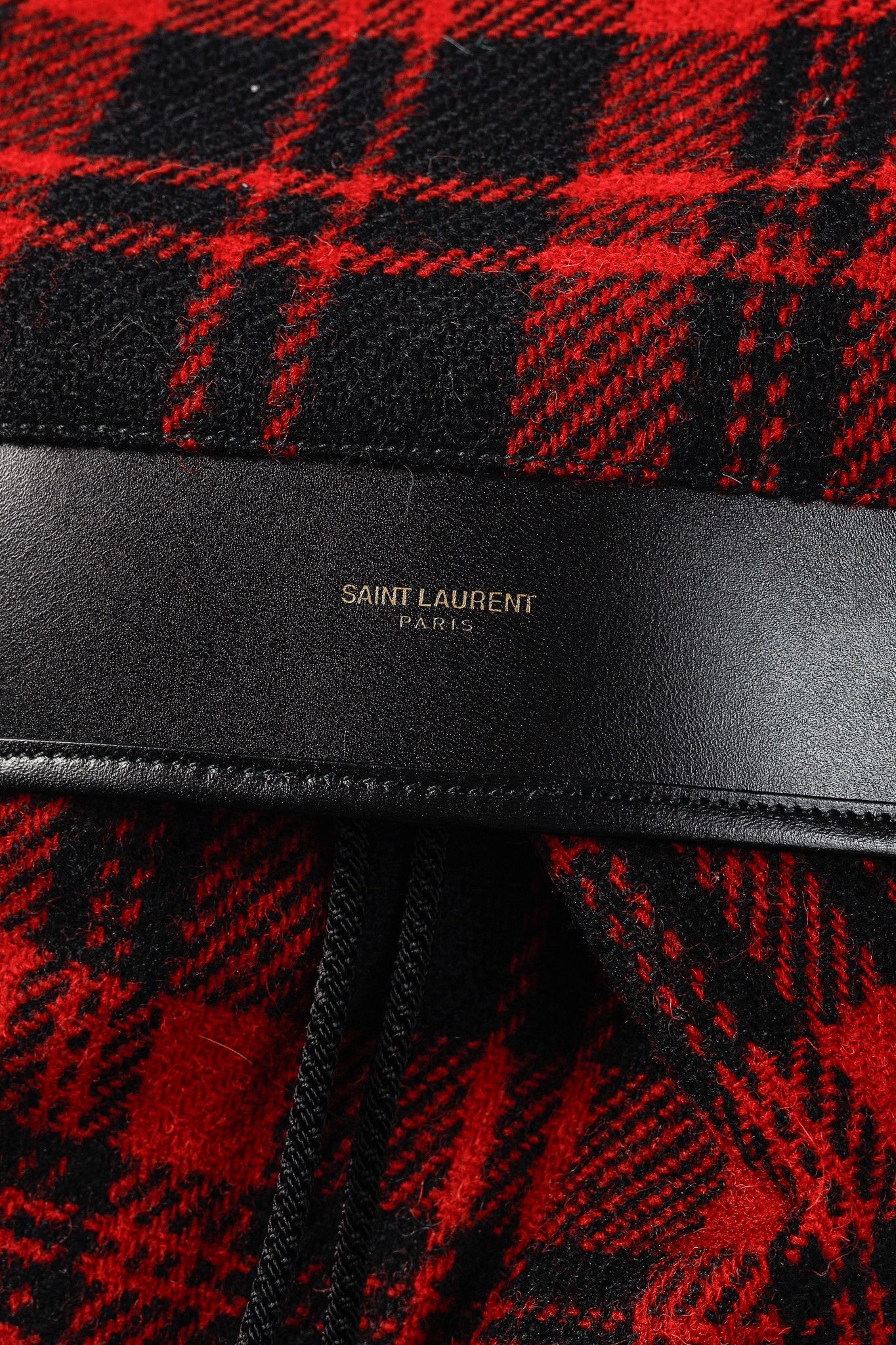 Saint Laurent Paris Saint Laurent AW/14 Tartan Wool YSL Hunting Rucksack Size ONE SIZE - 8 Thumbnail