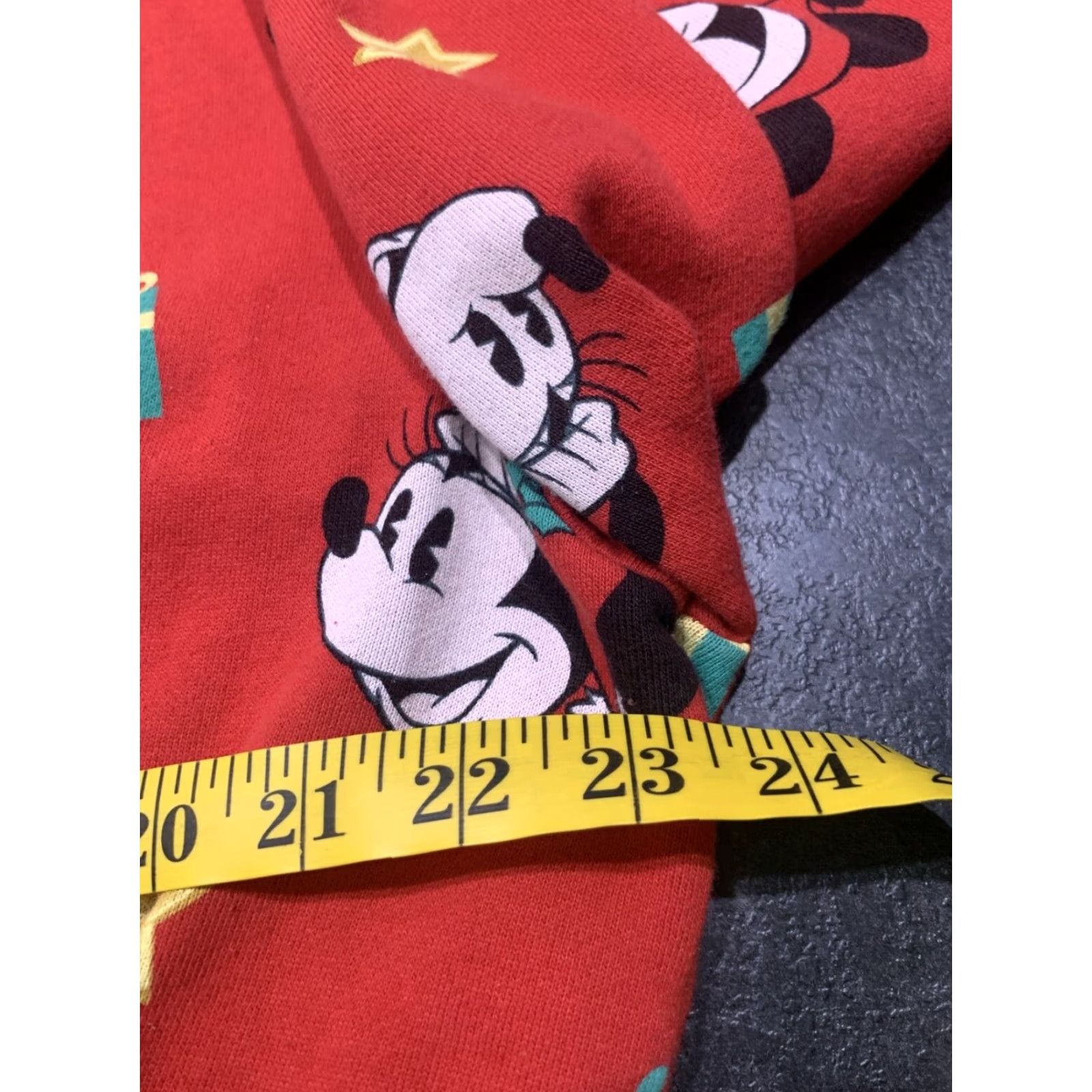 Disney VINTAGE Disney Women's XL Mickey & Minnie Mouse Christmas Pajama Set Fleece Red Holiday Size ONE SIZE - 5 Thumbnail
