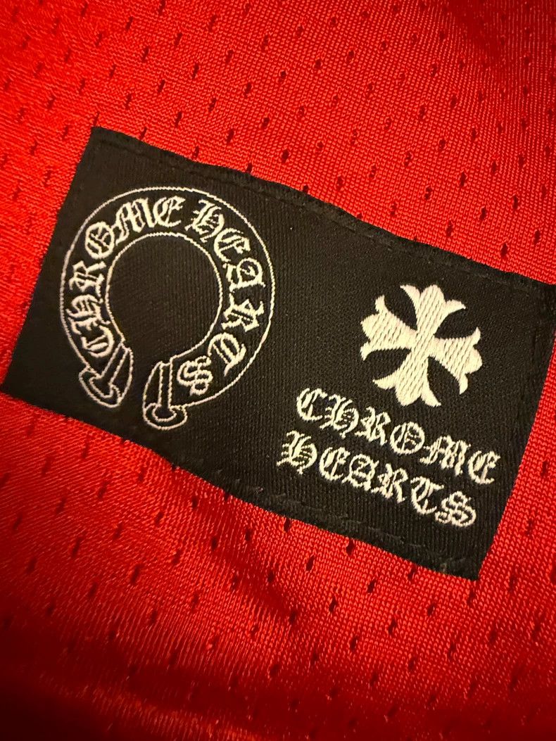 Chrome Hearts Chrome Hearts Red graffiti horseshoe hockey suit V-neck lo Size US M / EU 48-50 / 2 - 9 Thumbnail