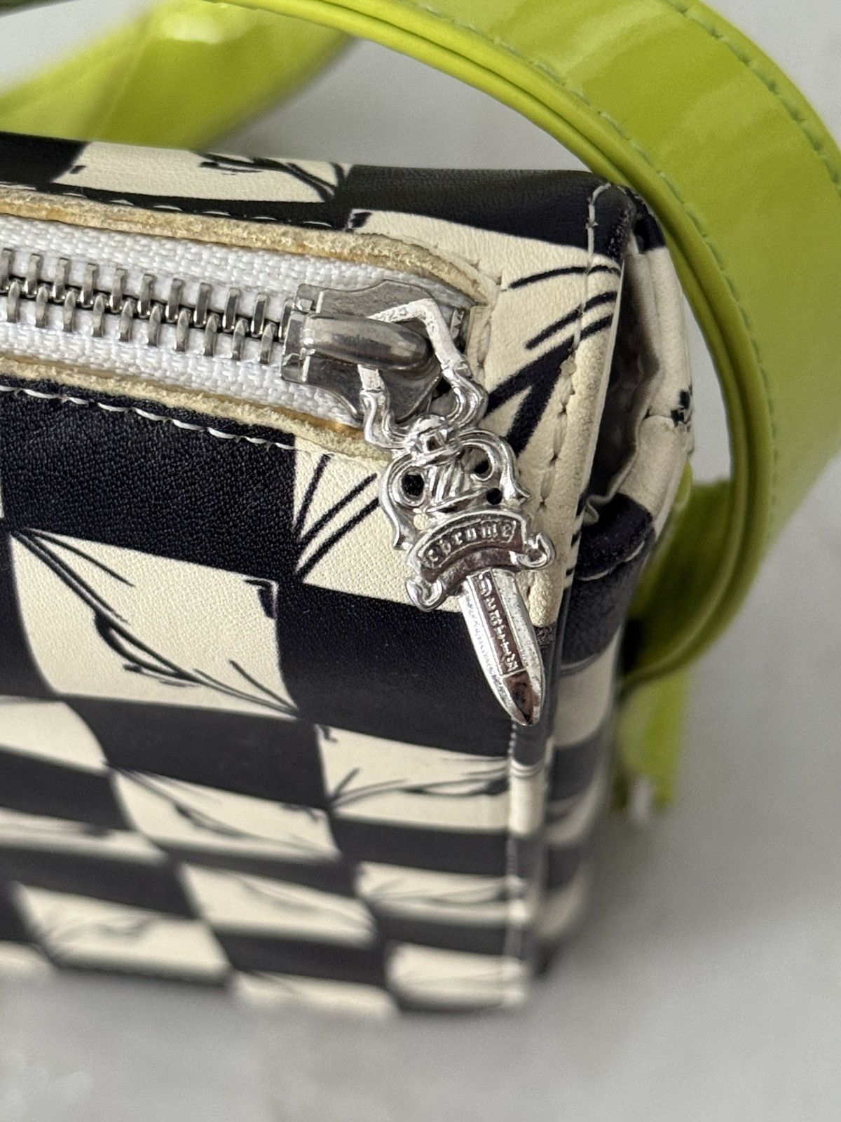 Chrome Hearts Chrome Hearts Mattyboy 99eyes Leather Bag with Green Strap Size ONE SIZE - 4 Thumbnail