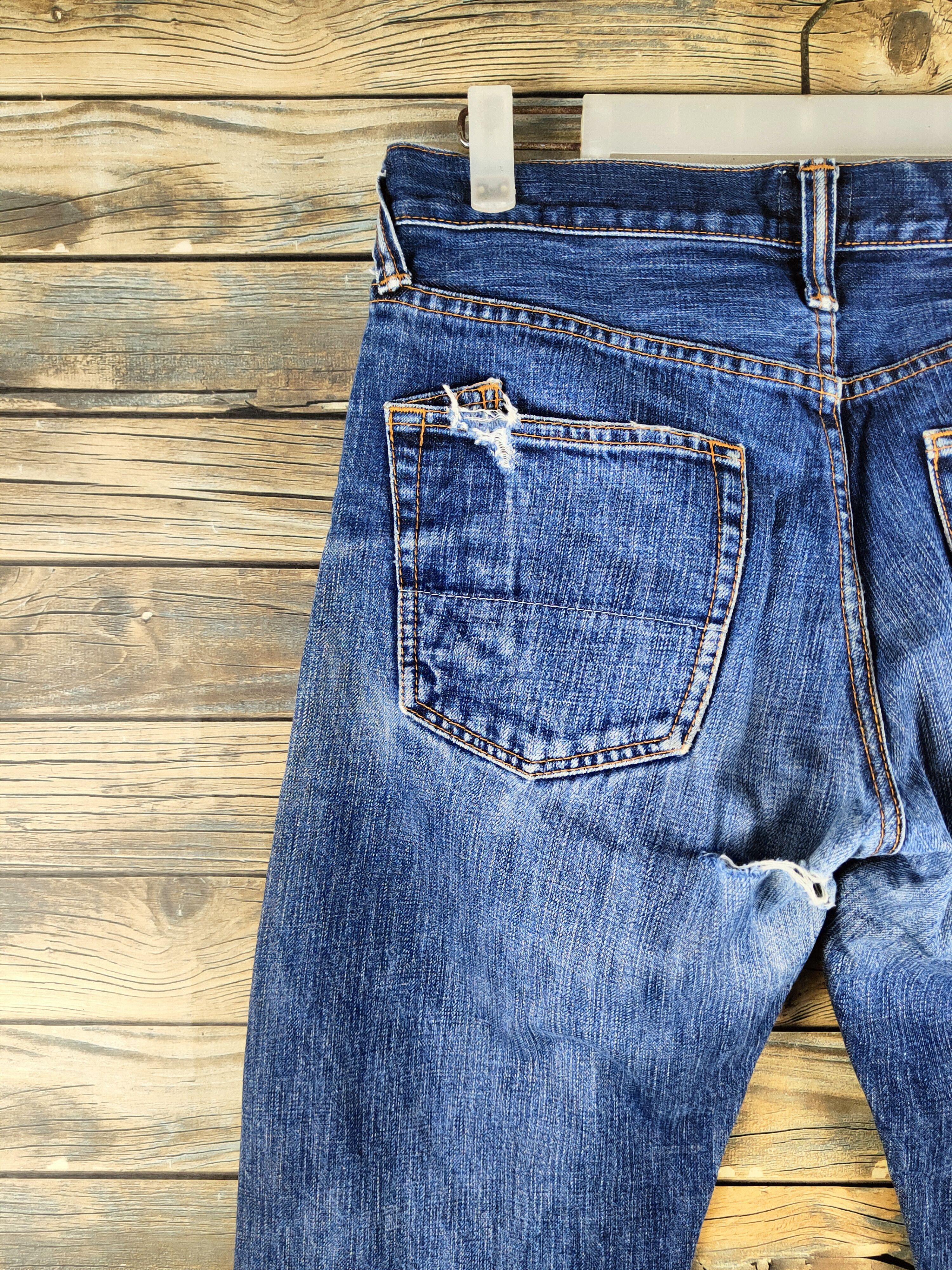 Prps DL Prps japan faded Blue Distressed Ripped denim #46-894 Size US 30 / EU 46 - 8 Thumbnail