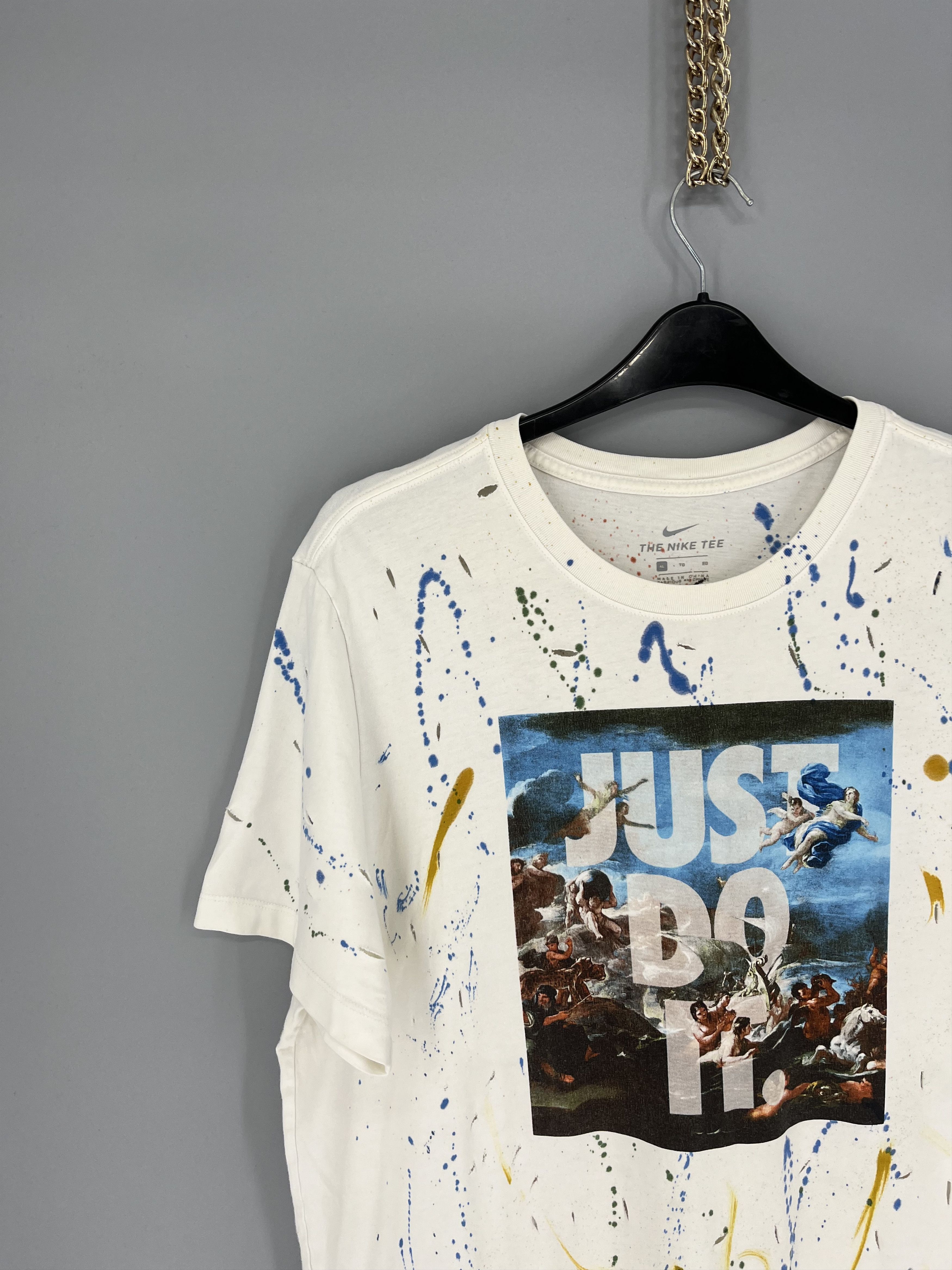 Nike Vintage Y2K Nike just do it T-Shirt custom Size US XL / EU 56 / 4 - 4 Thumbnail