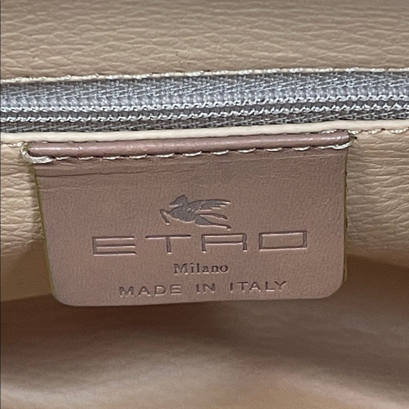 Etro Etro Arnica Vintage Paisley Coated Canvas Leather Tote Bag Size ONE SIZE - 13 Thumbnail