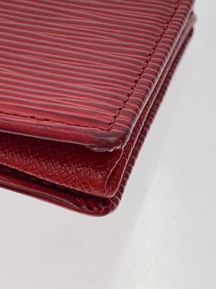 Louis Vuitton Louis Vuitton Epi Porte Monet Boite Leather Red Size ONE SIZE - 5 Thumbnail