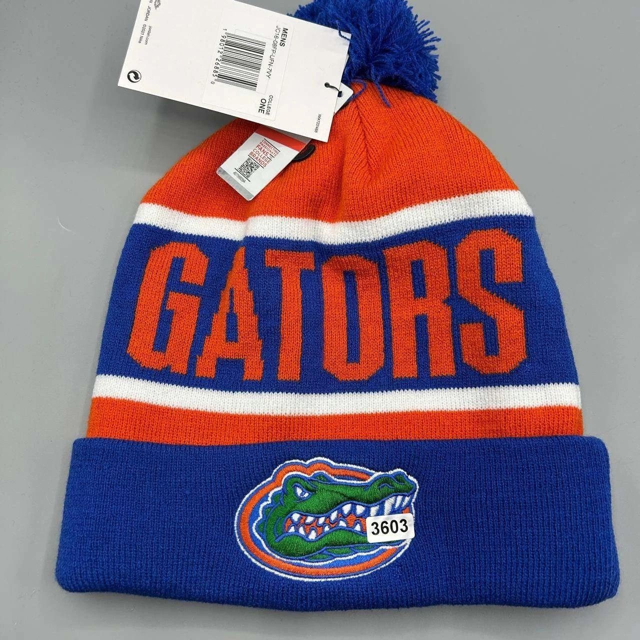 Jordan Brand Florida Gators x Air Jordan Hat Men Cuffed Beanie Pom Pom Size ONE SIZE - 4 Thumbnail