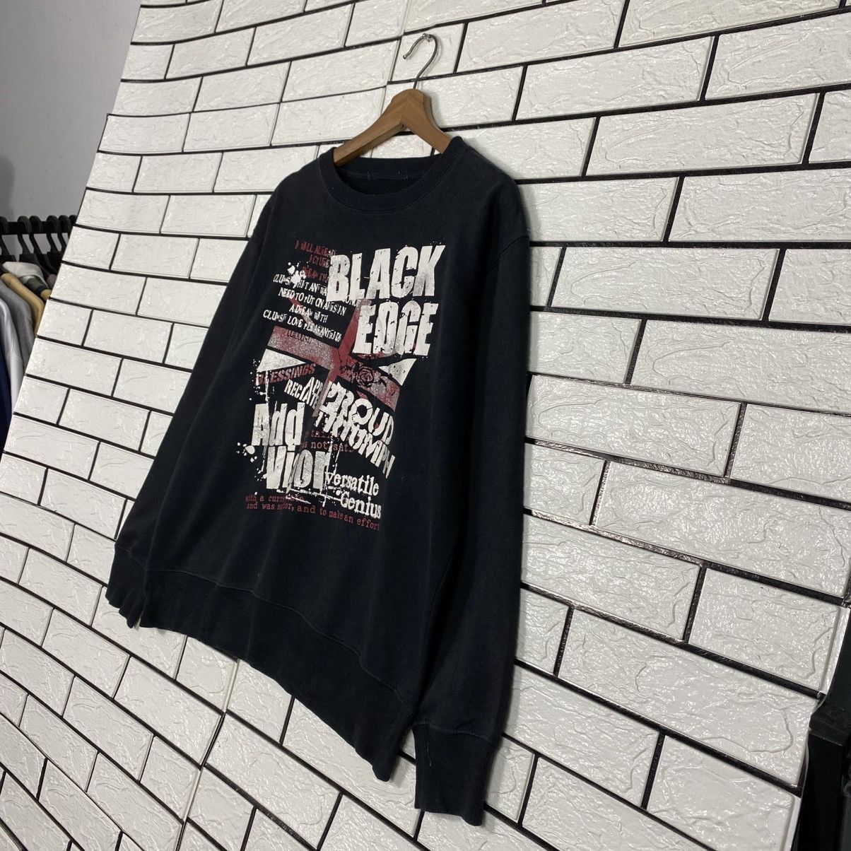Japanese Brand Punk Design Biker Sweatshirt Black Edge Big Logo Size US M / EU 48-50 / 2 - 3 Thumbnail