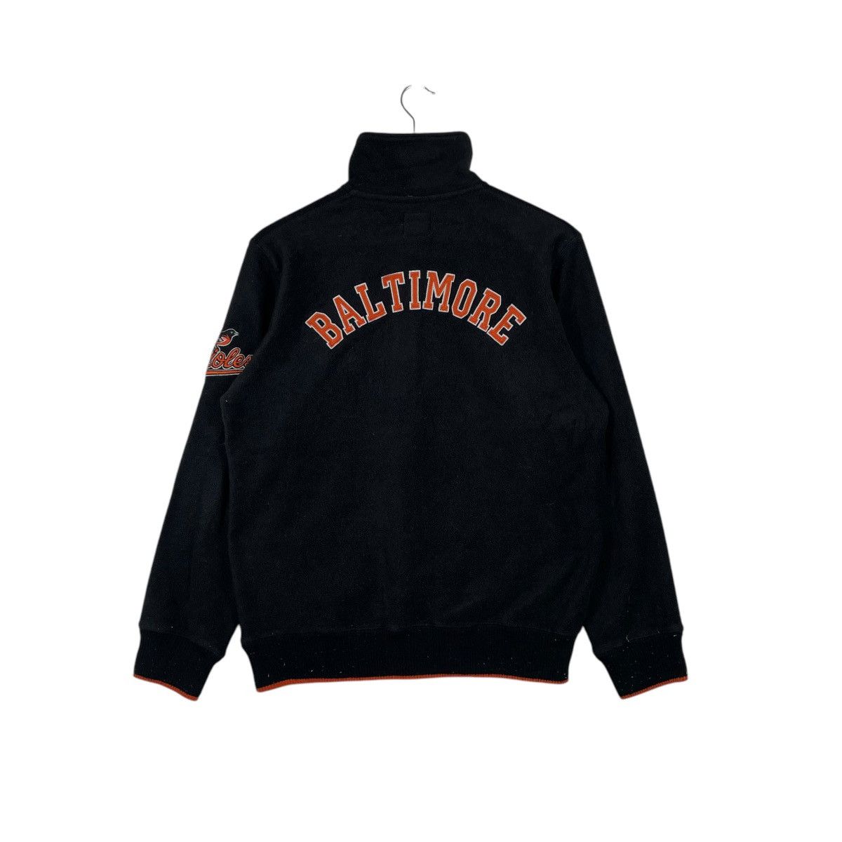 MLB × Vintage Vintage Baltimore Orioles Fleece Half Zip Pulover Sweatshirt Size US L / EU 52-54 / 3 - 4 Thumbnail