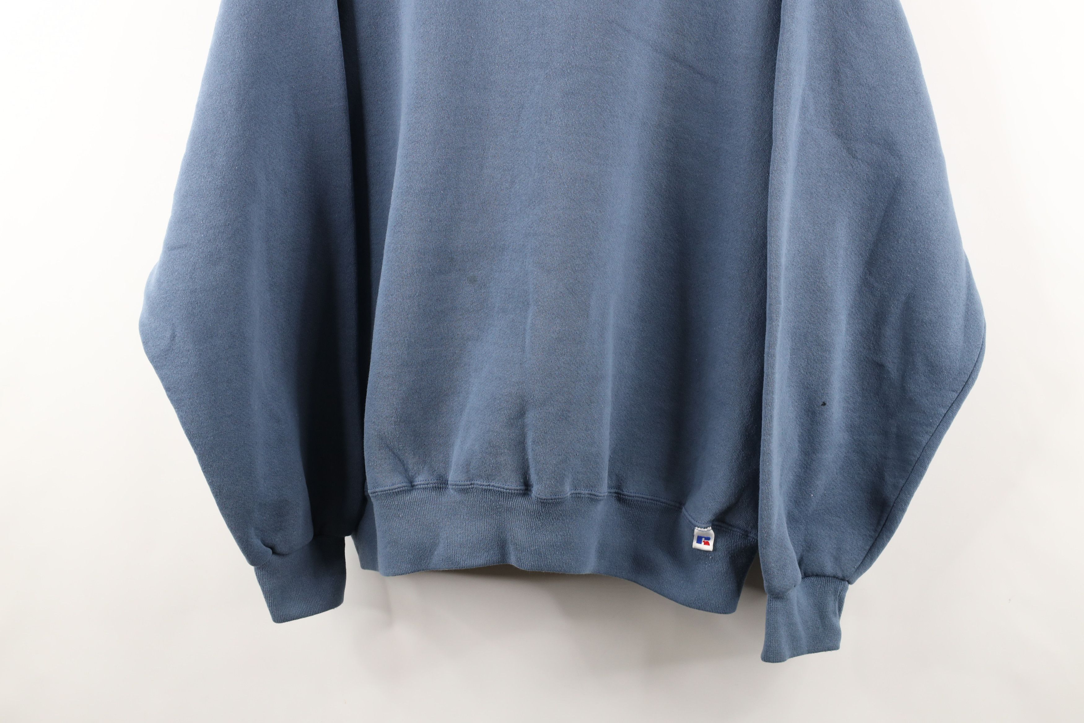 Russell Athletic × Vintage Vintage 90s Russell Athletic Distressed Crewneck Sweatshirt Size US XL / EU 56 / 4 - 3 Thumbnail