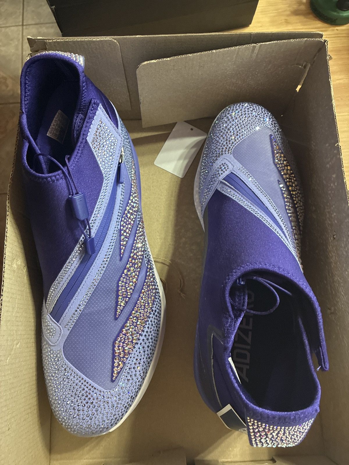 Adidas Adizero Impact+Swarovski Cleats! Size US 11 / EU 44 - 2 Thumbnail