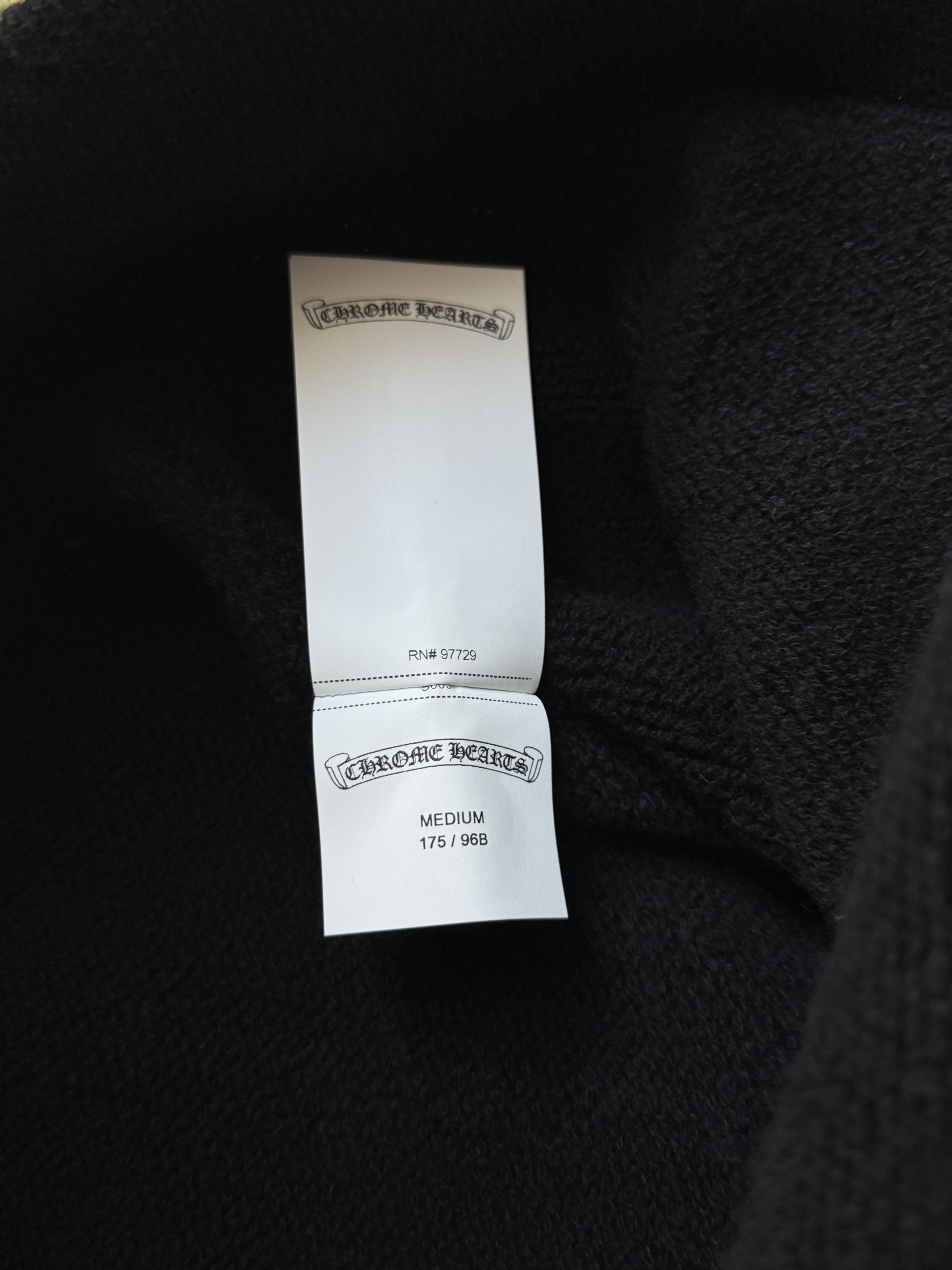 Chrome Hearts Chrome Hearts Black & White Floral Cashmere Hoodie Size US M / EU 48-50 / 2 - 6 Thumbnail