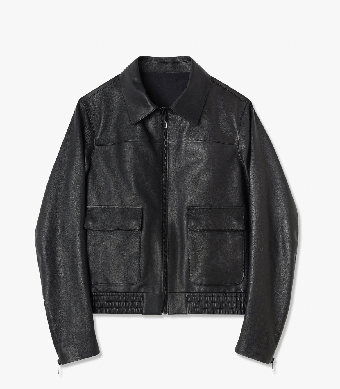 Nili Lotan Max Leather Bomber Jacket