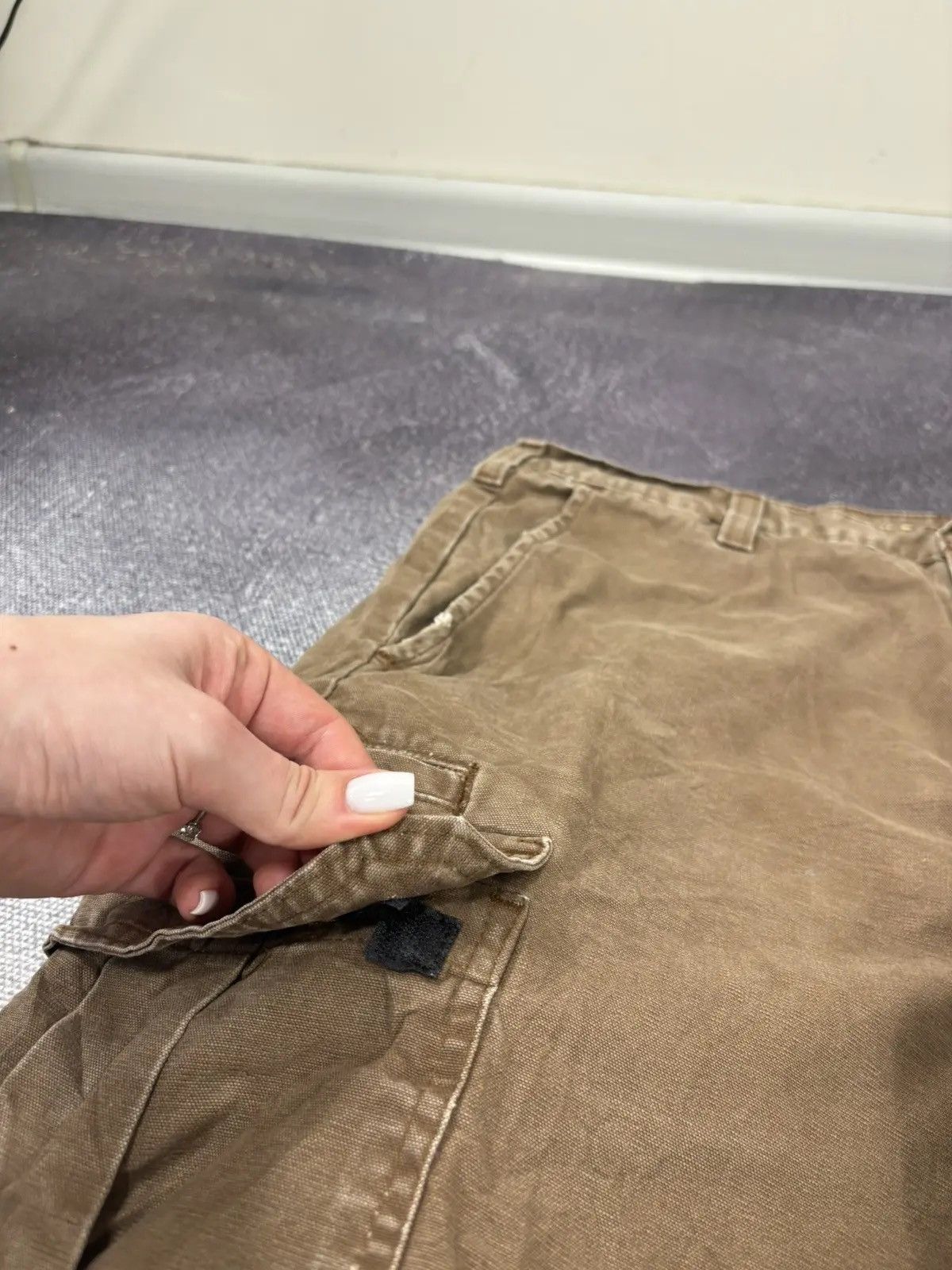 Dickies × Vintage Vintage Dickies Y2K Relaxed Fit Brown Work Cargo Shorts Size US 34 / EU 50 - 6 Thumbnail