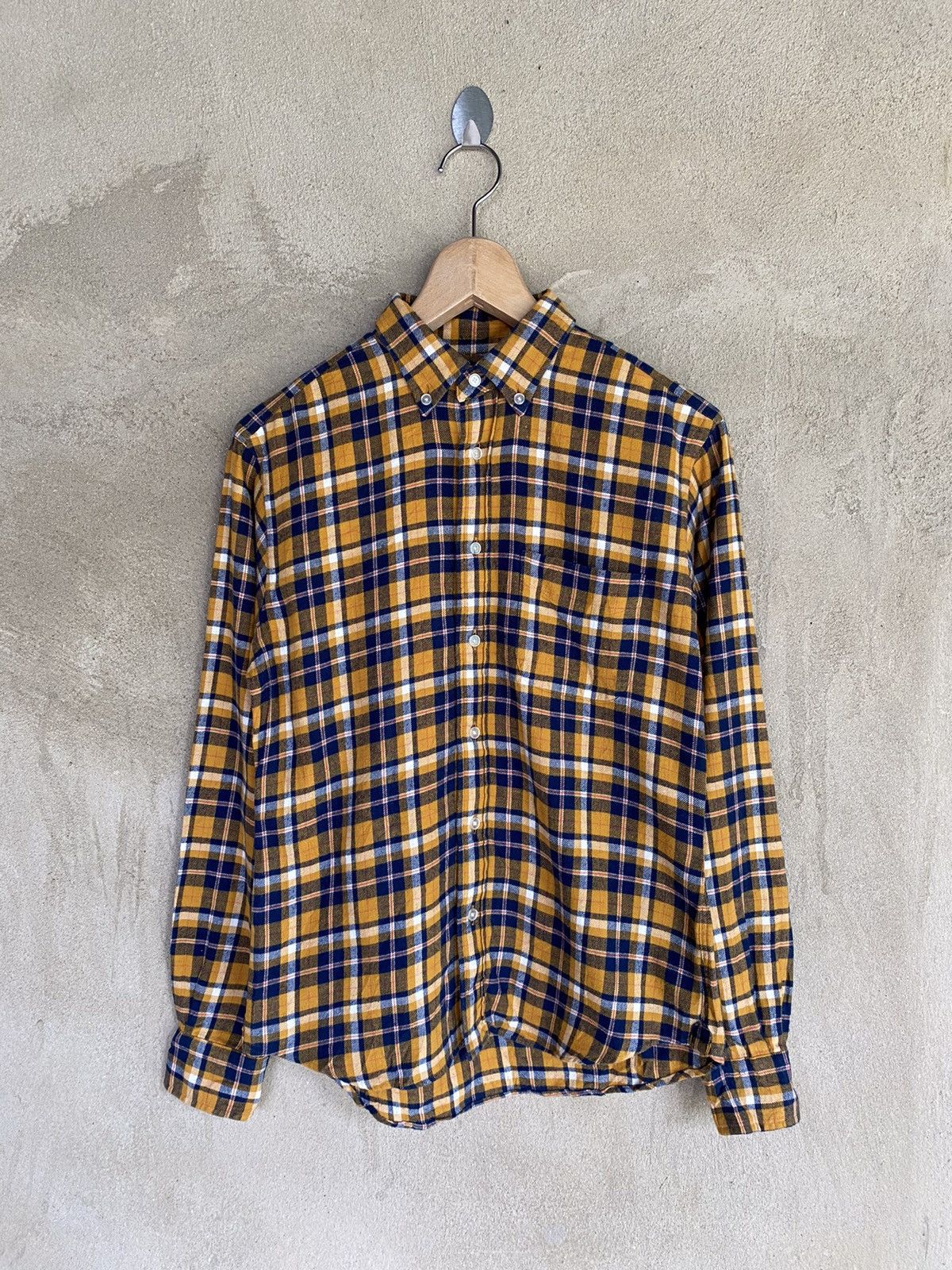 BEAUTY&YOUTH Beauty&Youth United Arrow Plaid Tartan Flannel Shirt Size US XXS / EU 40 - 2 Thumbnail