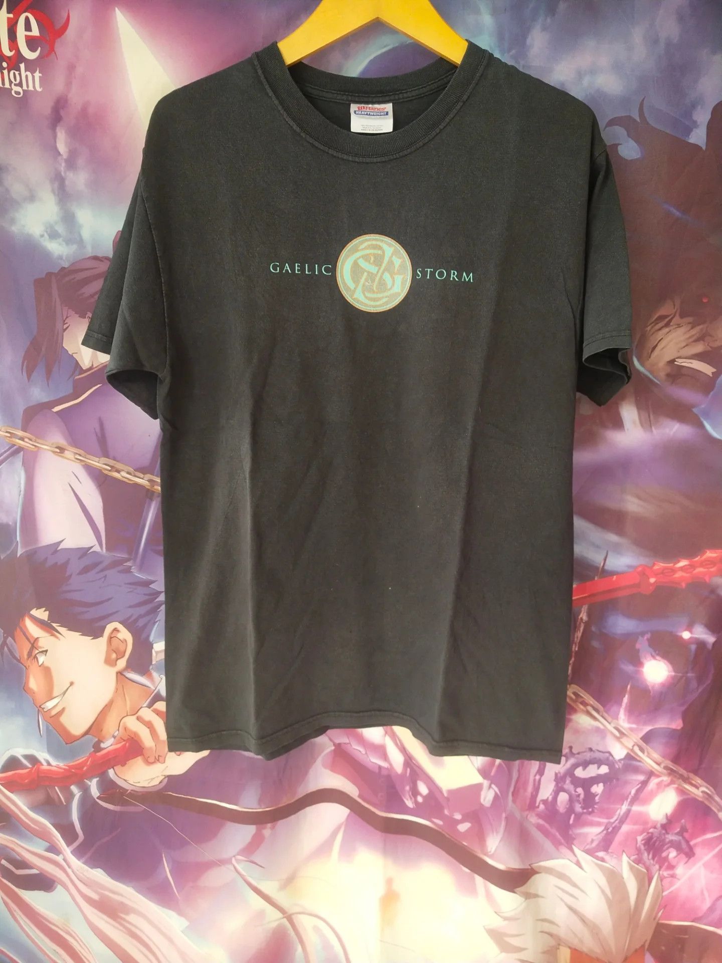 Vintage Gaelic Storm Logo Art Celtic Band Tee