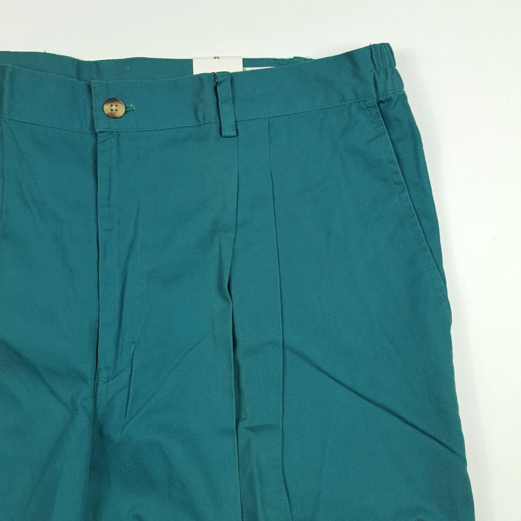 Vintage VINTAGE Penguin Sport Pleated Men's 34 Teal Chino Golf Tennis Casual Shorts Size US 34 / EU 50 - 2 Thumbnail