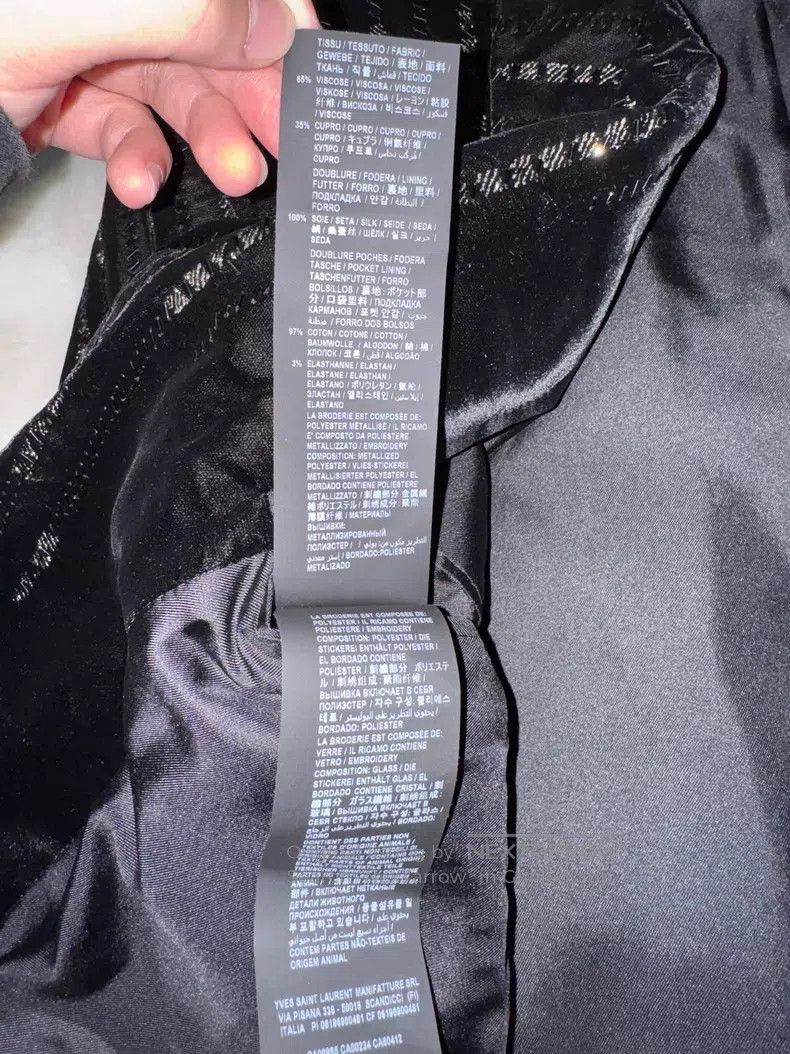 Saint Laurent Paris Saint Laurent Paris Heavy-duty velvet suit Size US M / EU 48-50 / 2 - 6 Thumbnail