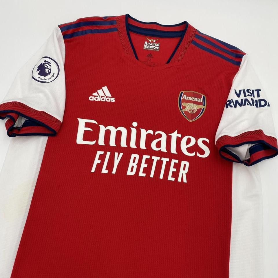 Adidas Arsenal Saka 2021 22 home PLAYER VERSION Premier League kit Size US M / EU 48-50 / 2 - 6 Thumbnail