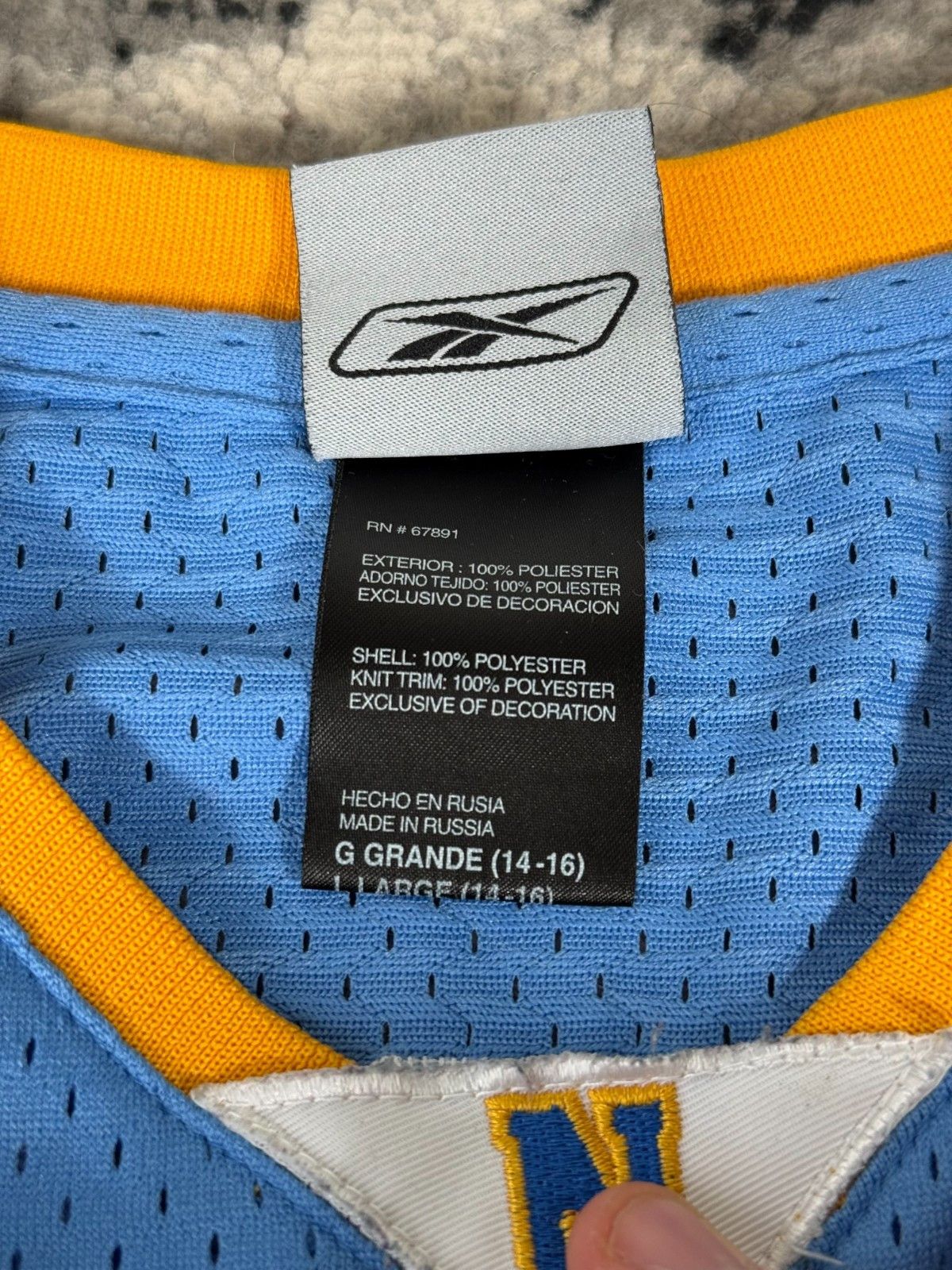 NBA NBA Reebok Denver Nuggets Carmelo Anthony #15 Jersey Size US XS / EU 42 / 0 - 5 Thumbnail