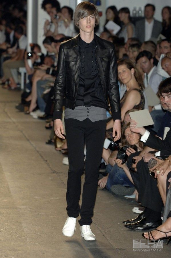 SS07 Elastic Skinny Low Waist Black Denim, view 2